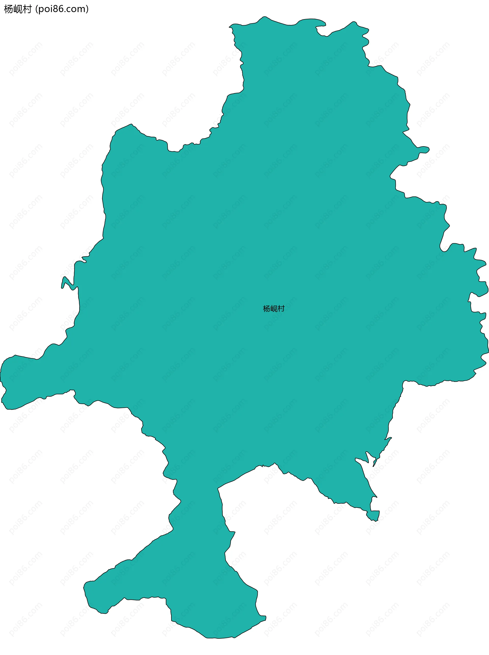 杨岘村边界地图