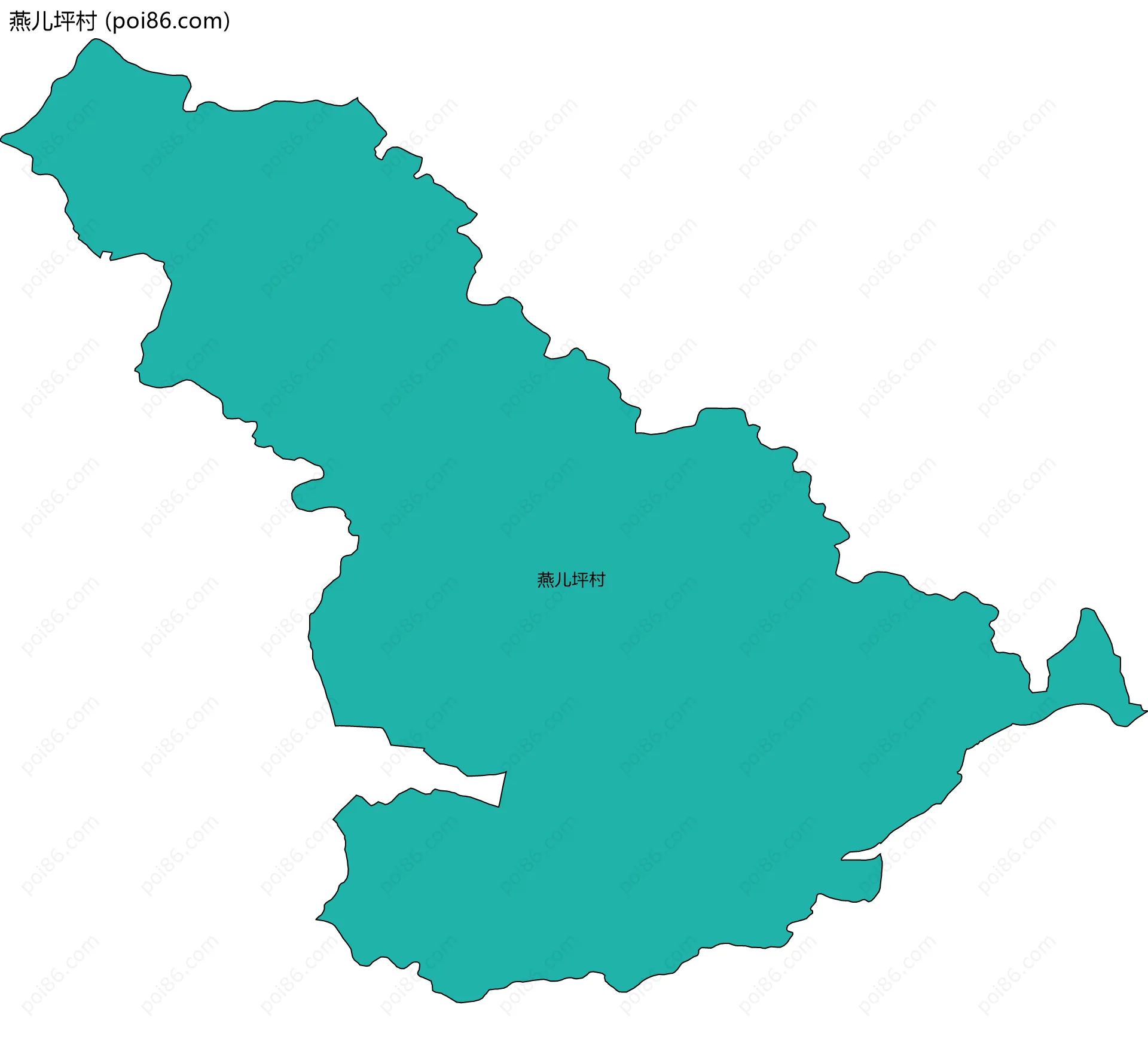 燕儿坪村边界地图