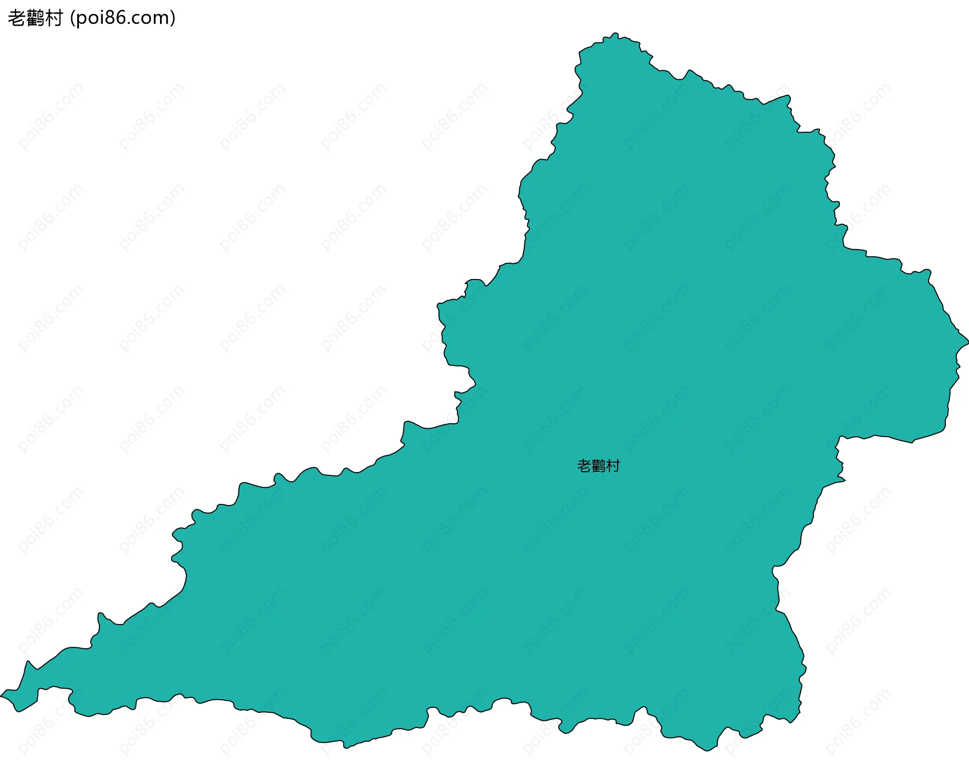 老鹳村边界地图