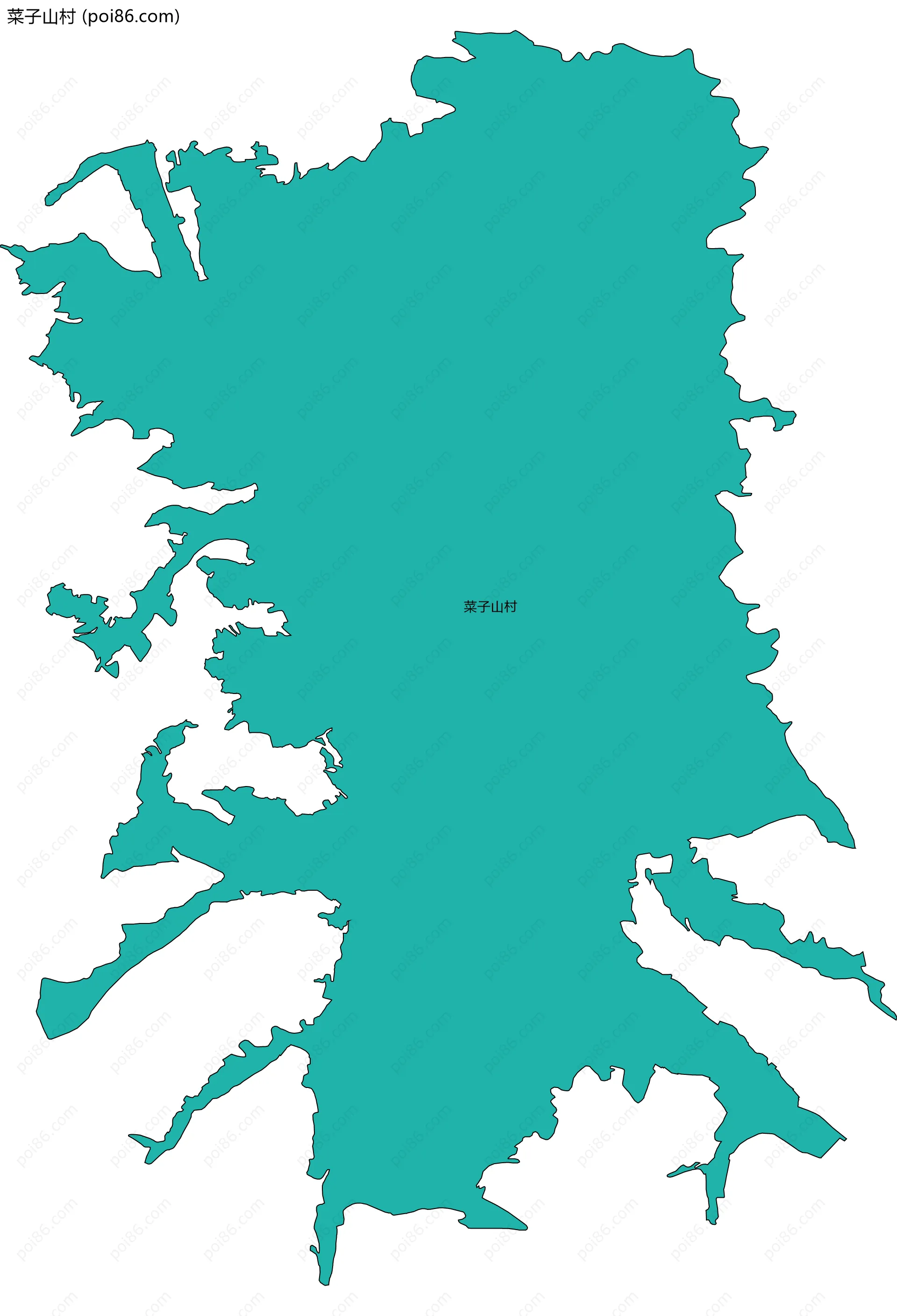 菜子山村边界地图