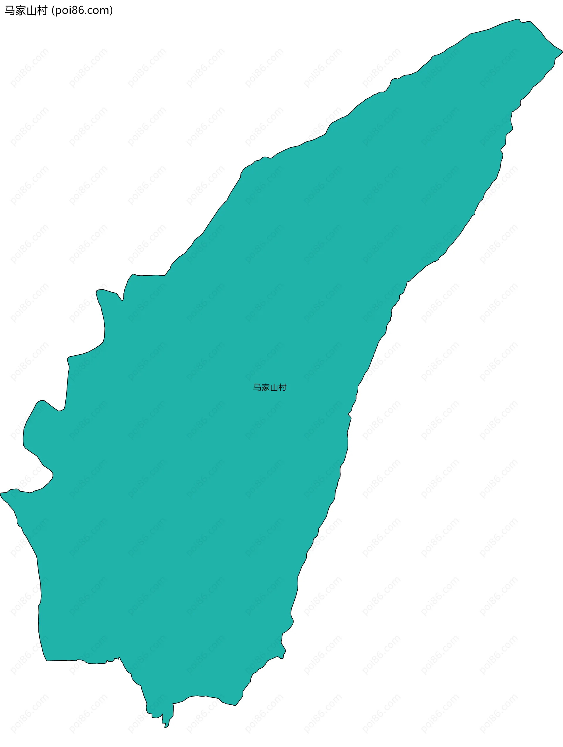 马家山村边界地图