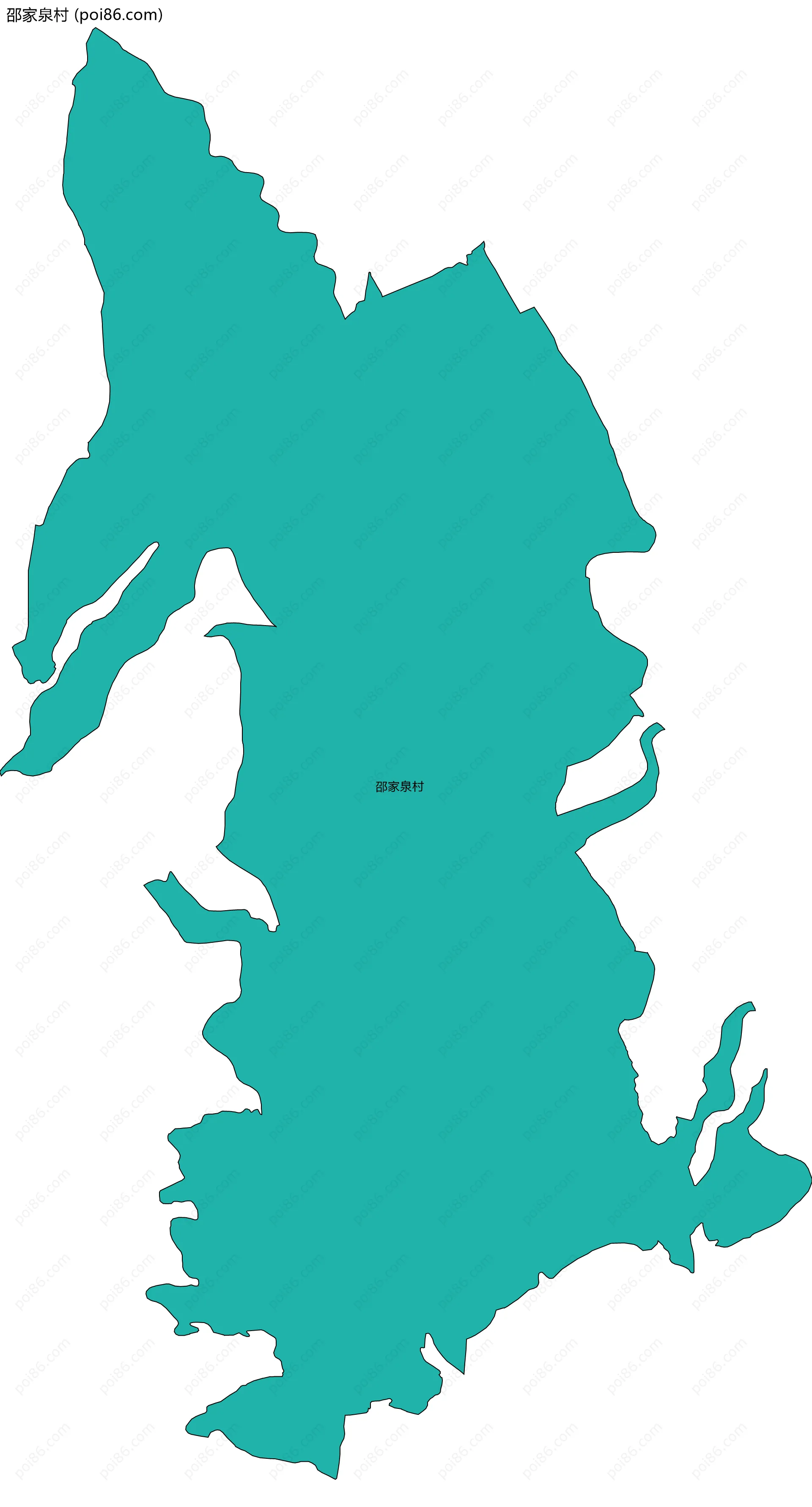 邵家泉村边界地图