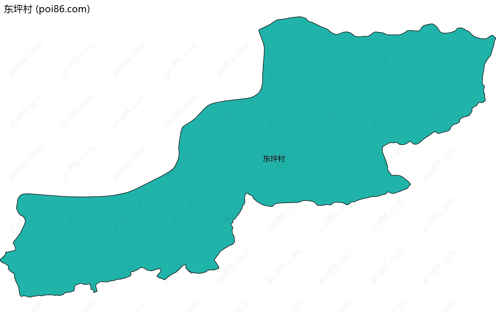 东坪村边界地图