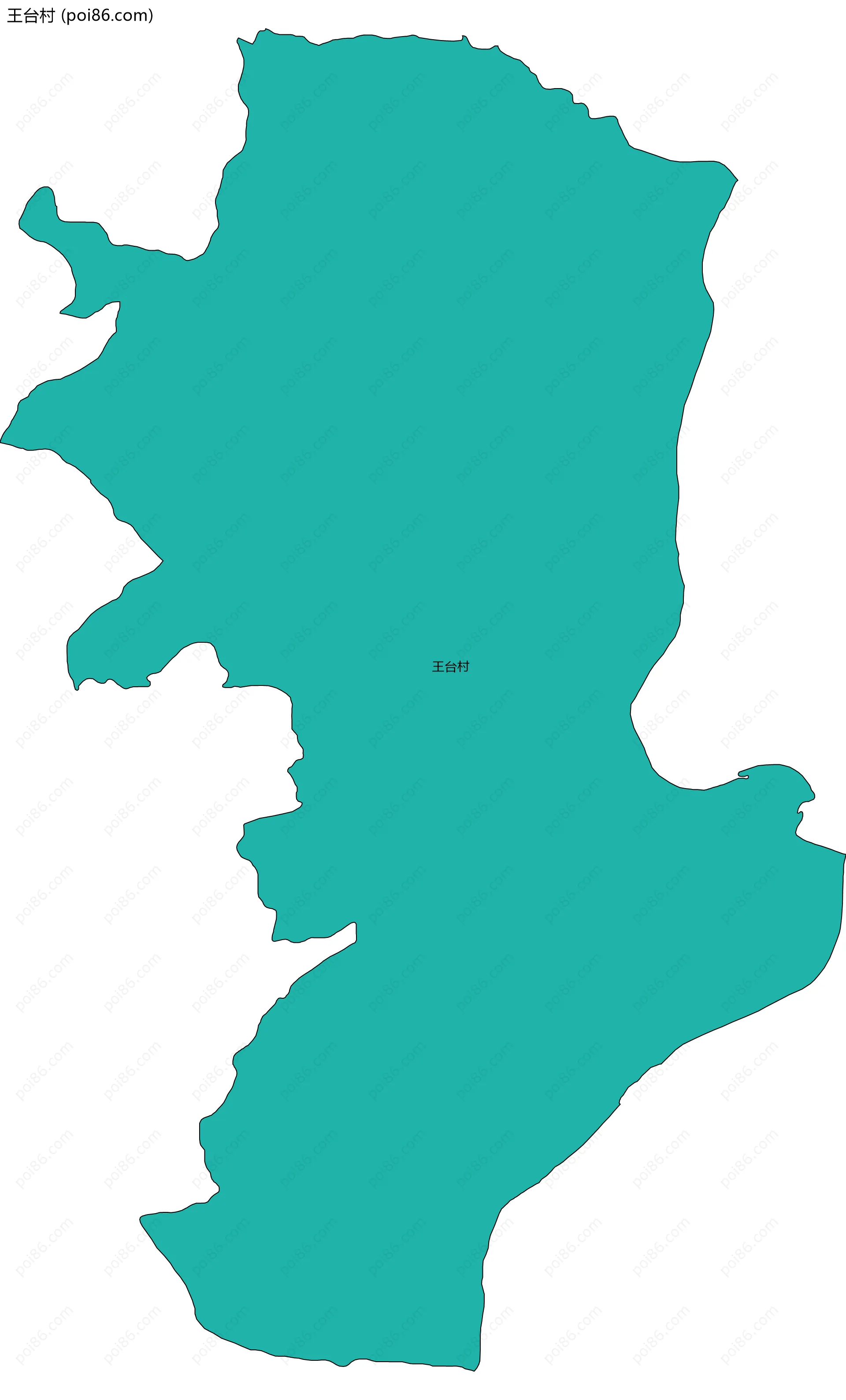 王台村边界地图