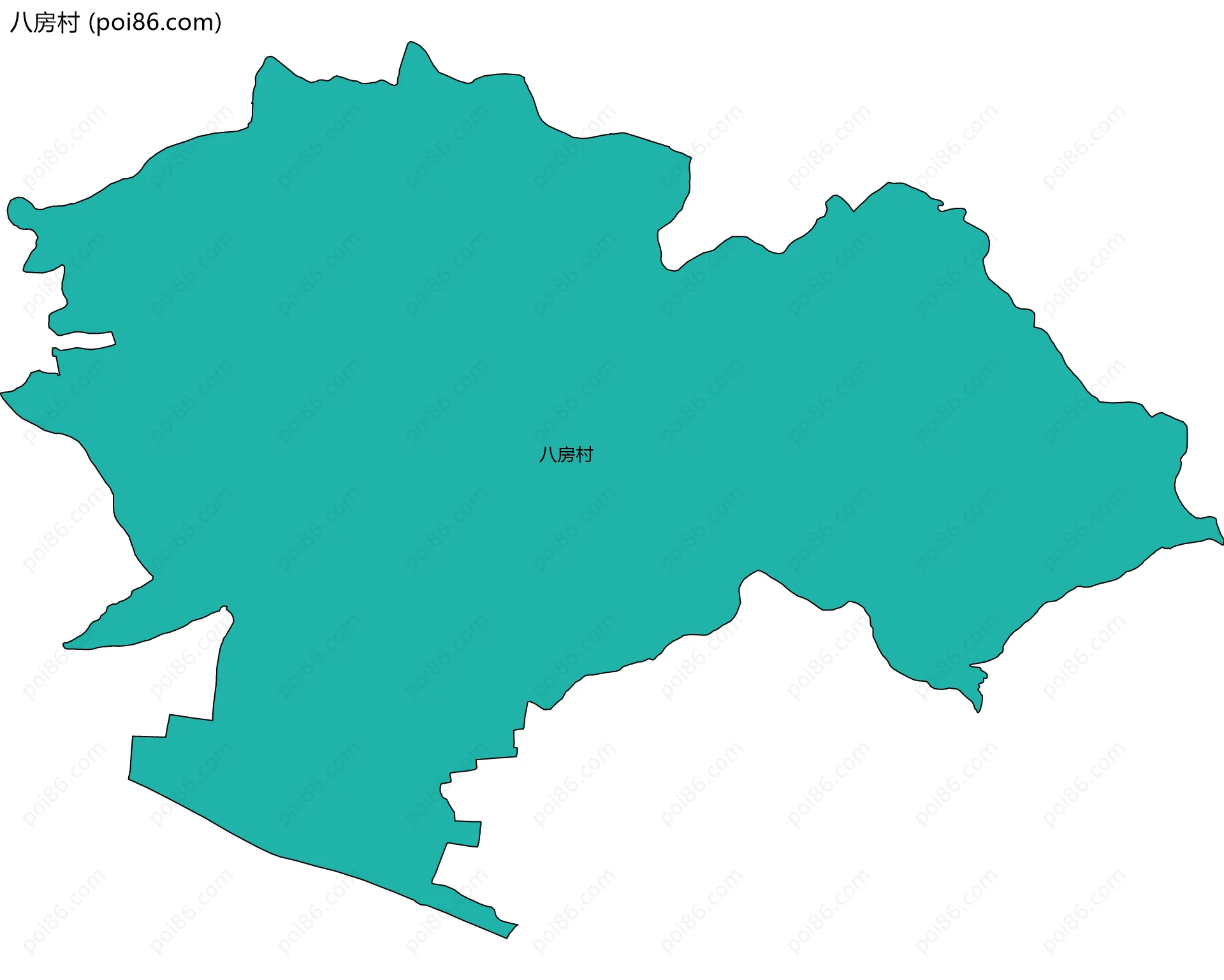 八房村边界地图