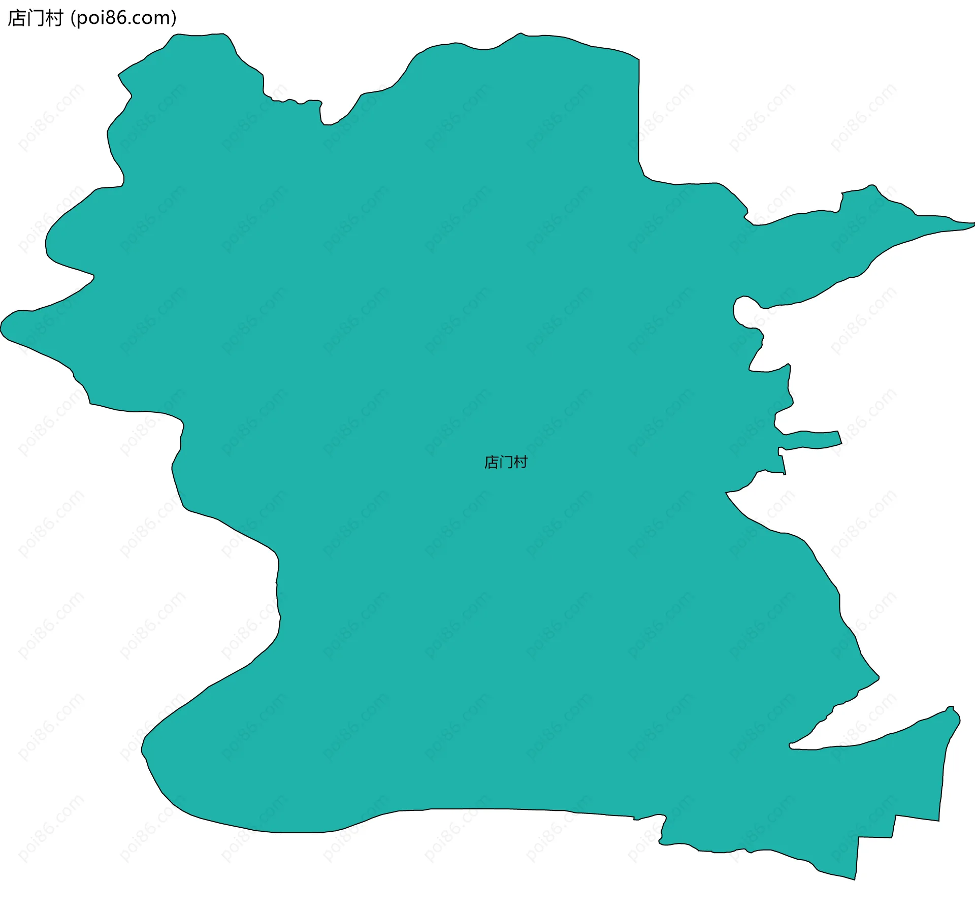 店门村边界地图
