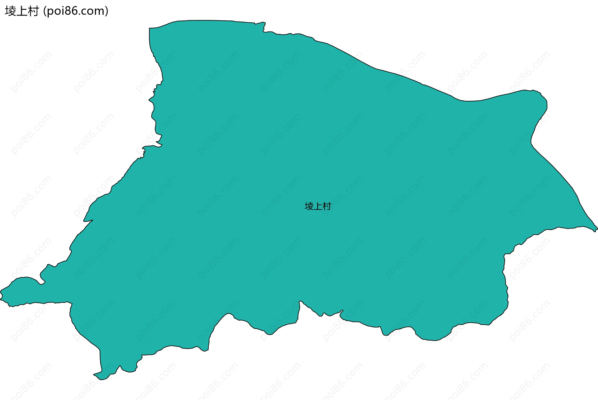 堎上村边界地图