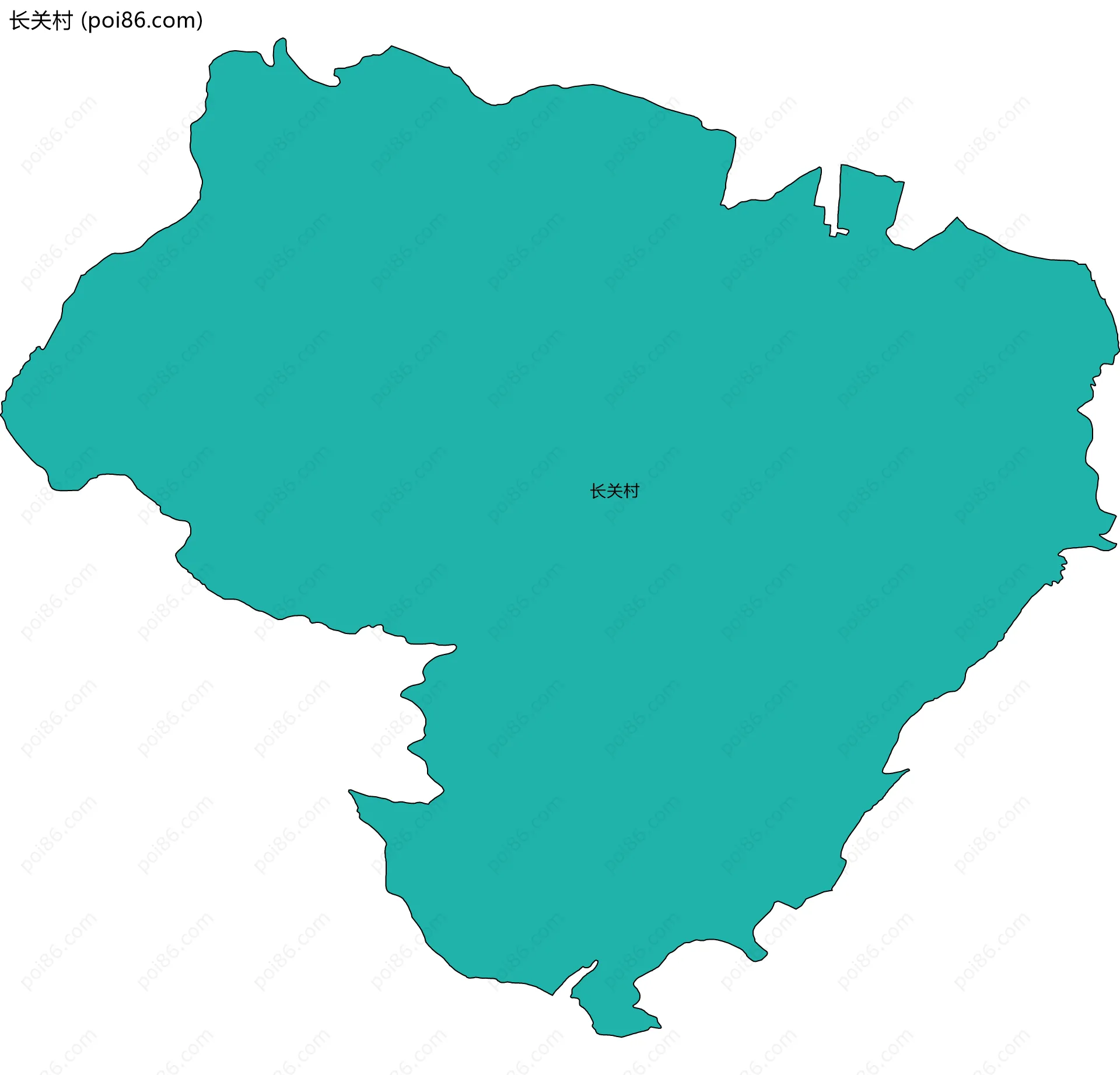 长关村边界地图