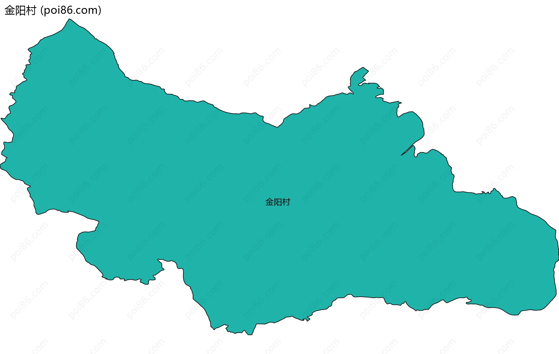 金阳村边界地图