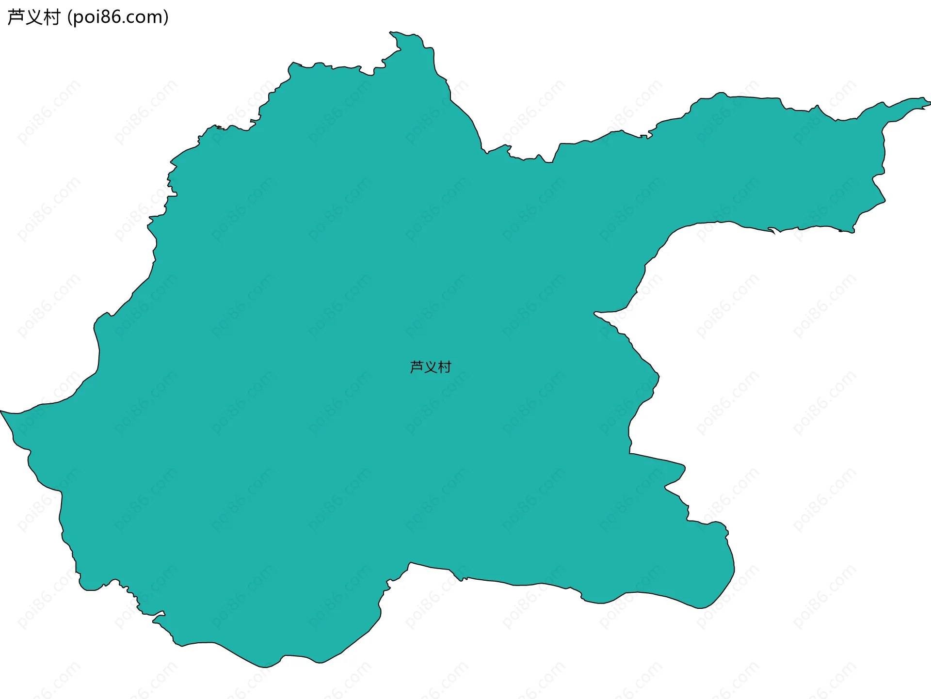 芦义村边界地图