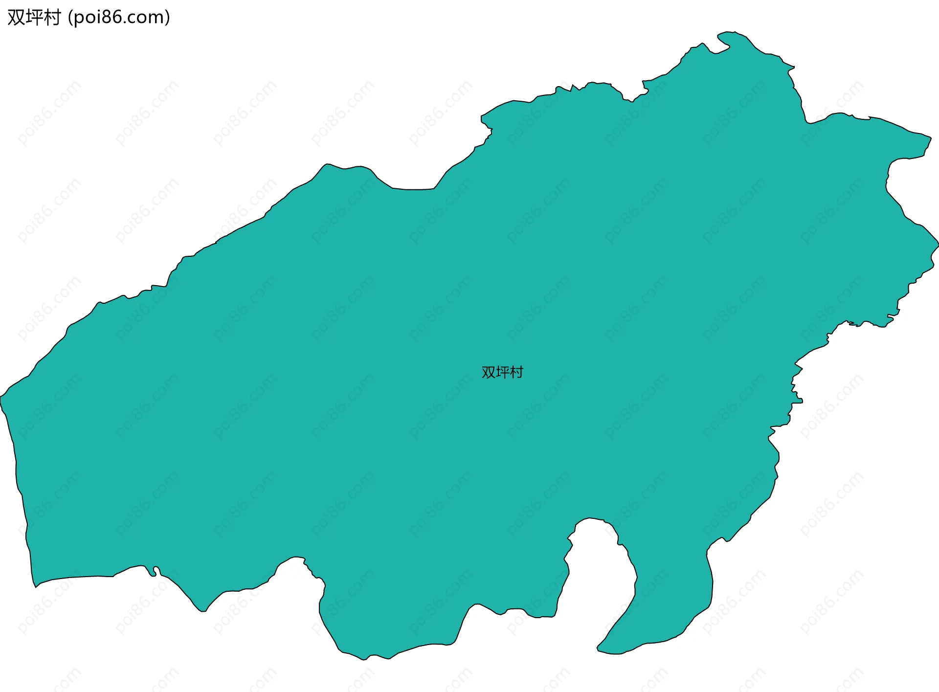 双坪村边界地图