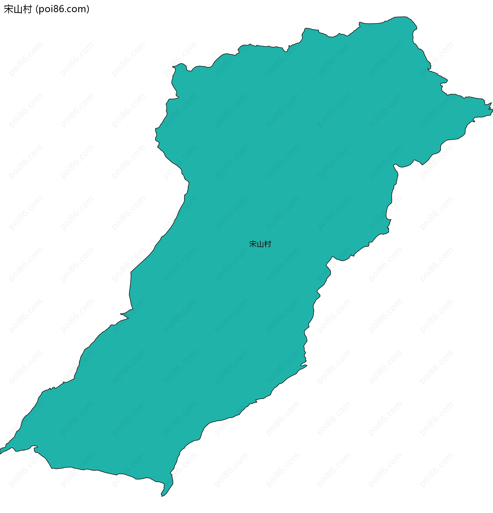 宋山村边界地图