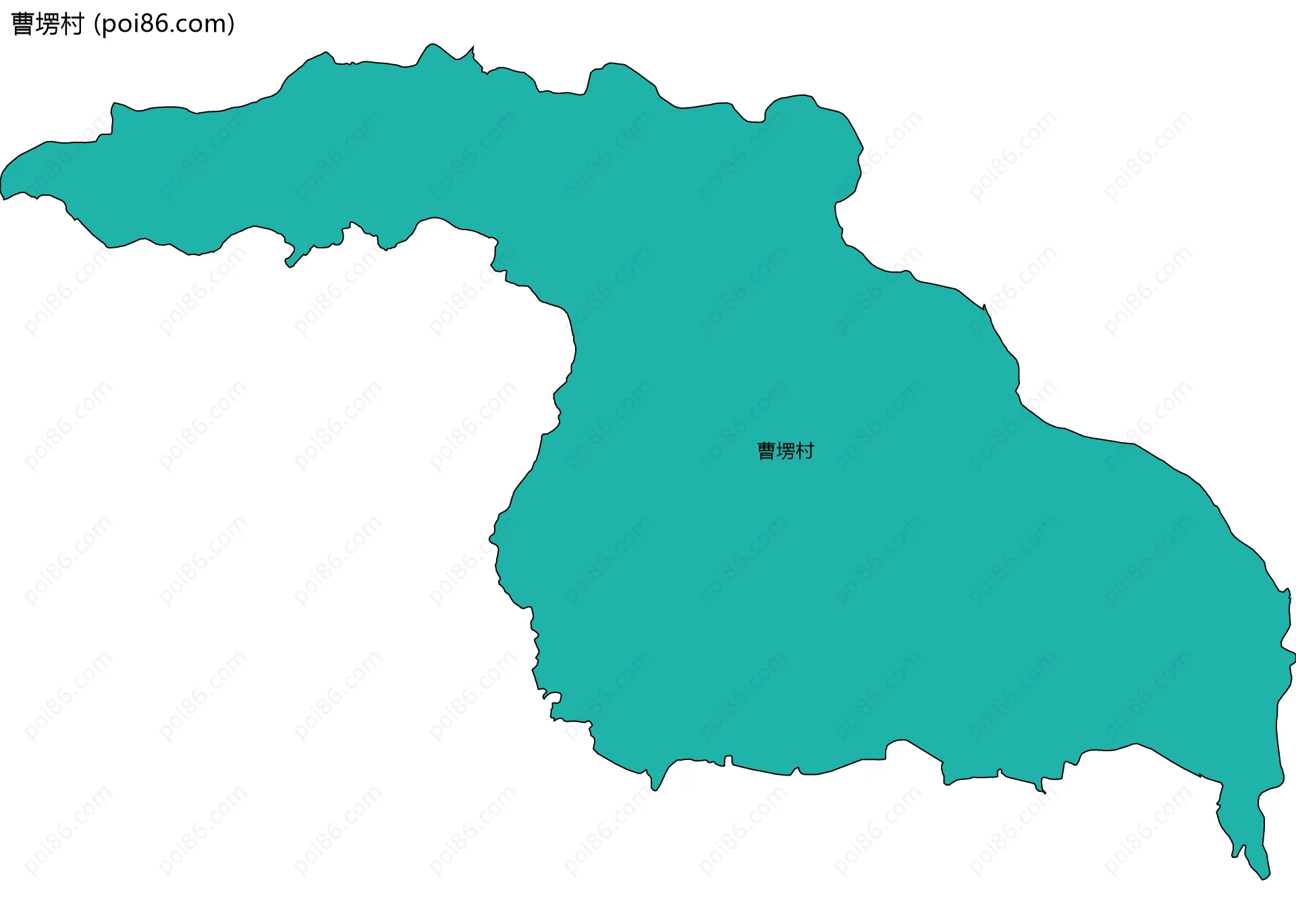 曹塄村边界地图