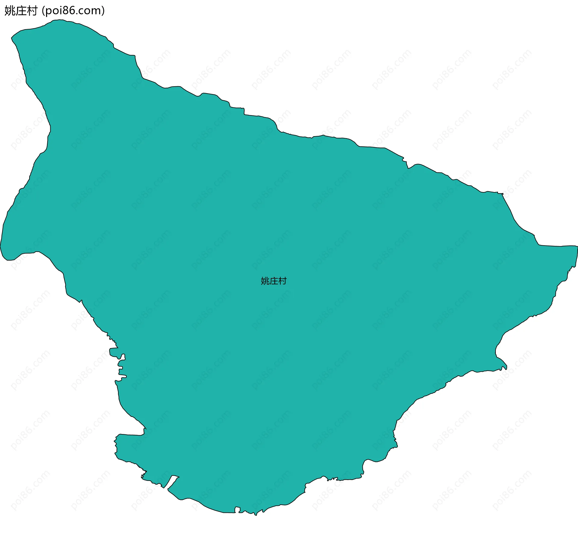 姚庄村边界地图