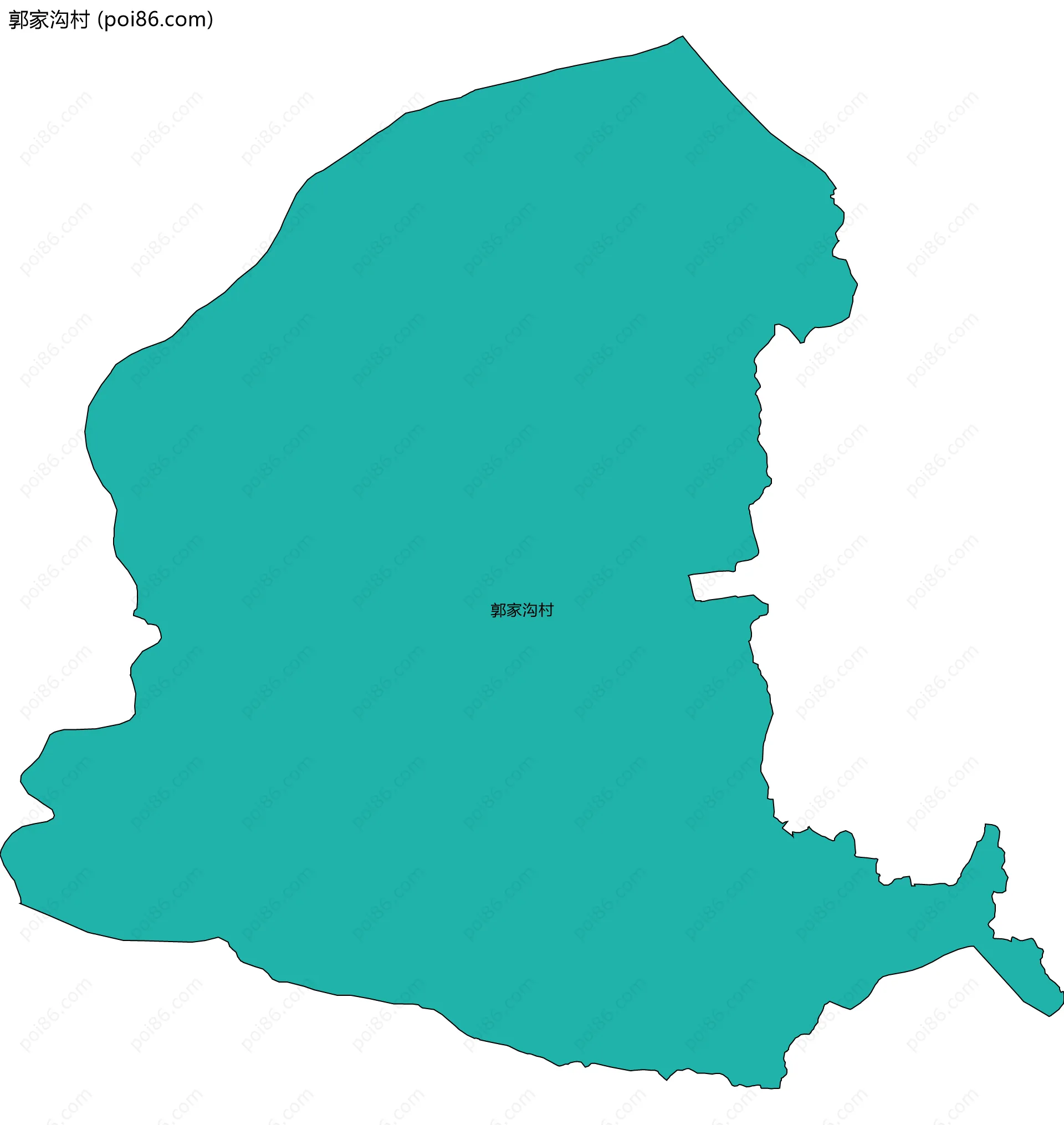 郭家沟村边界地图