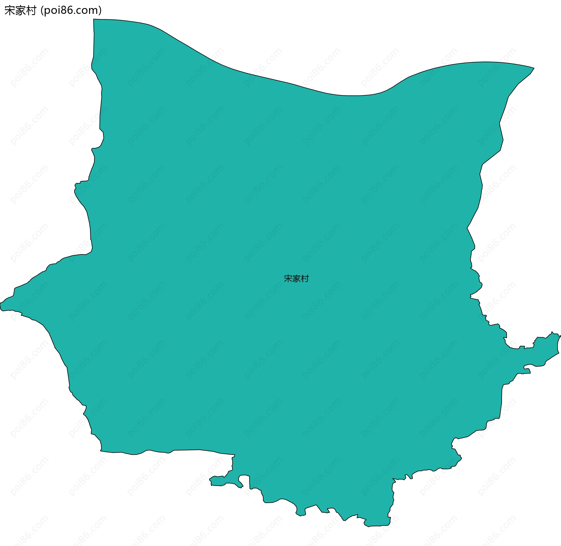宋家村边界地图