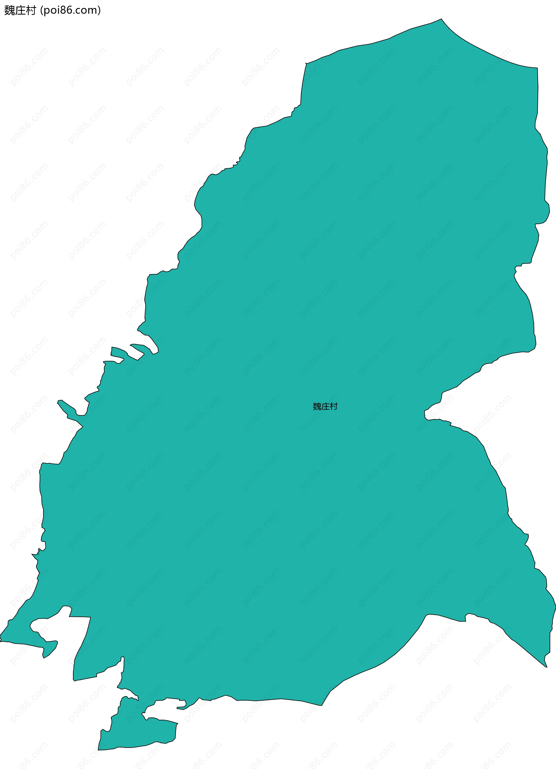 魏庄村边界地图