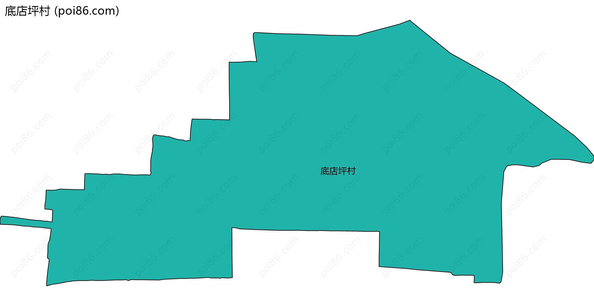 底店坪村边界地图