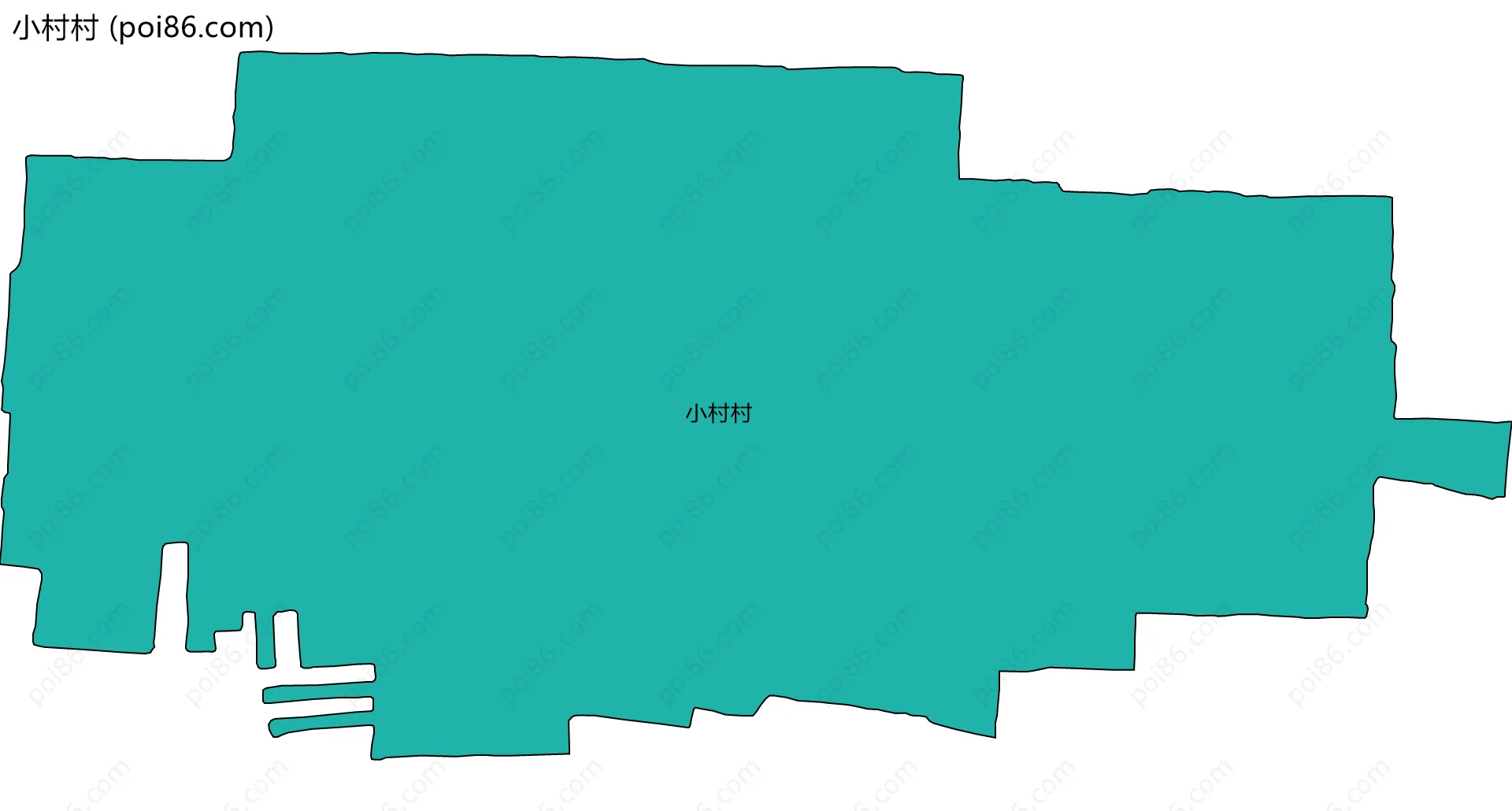 小村村边界地图