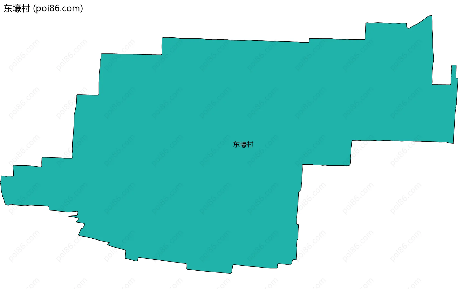 东壕村边界地图