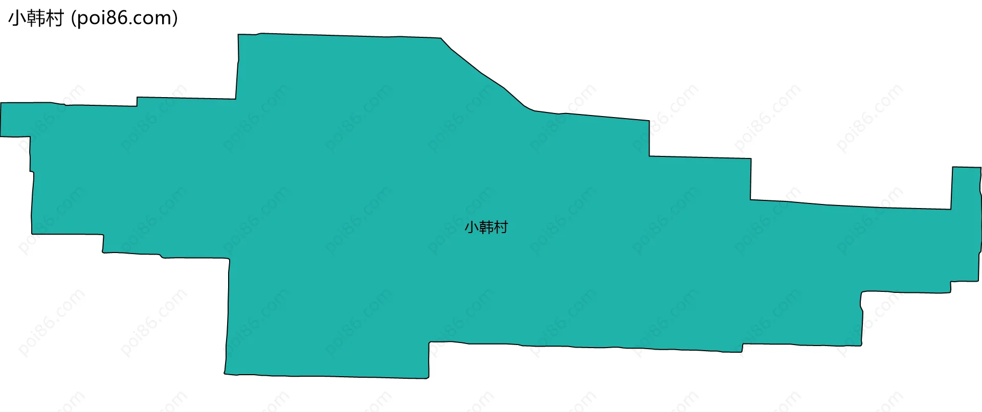 小韩村边界地图
