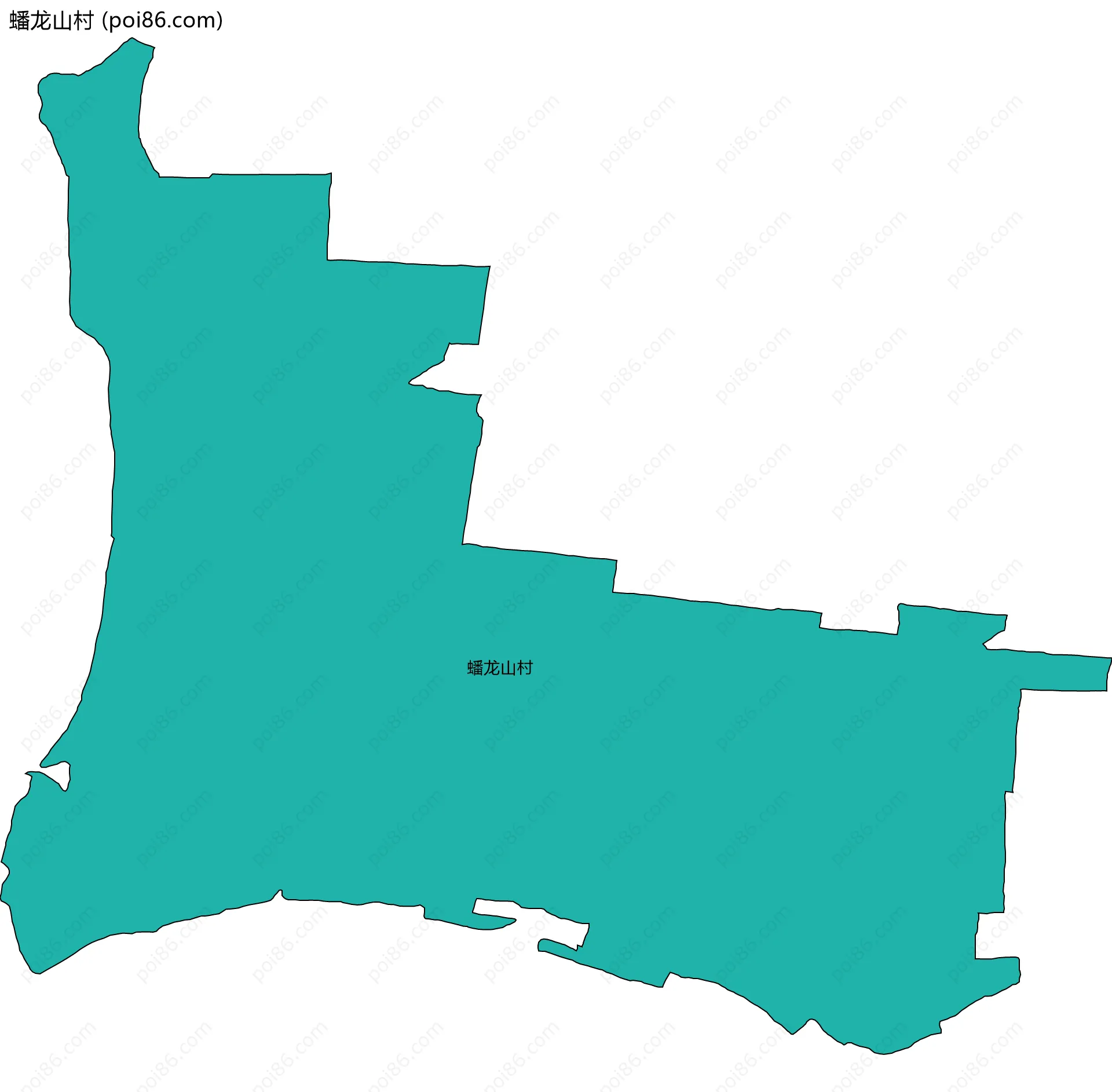 蟠龙山村边界地图