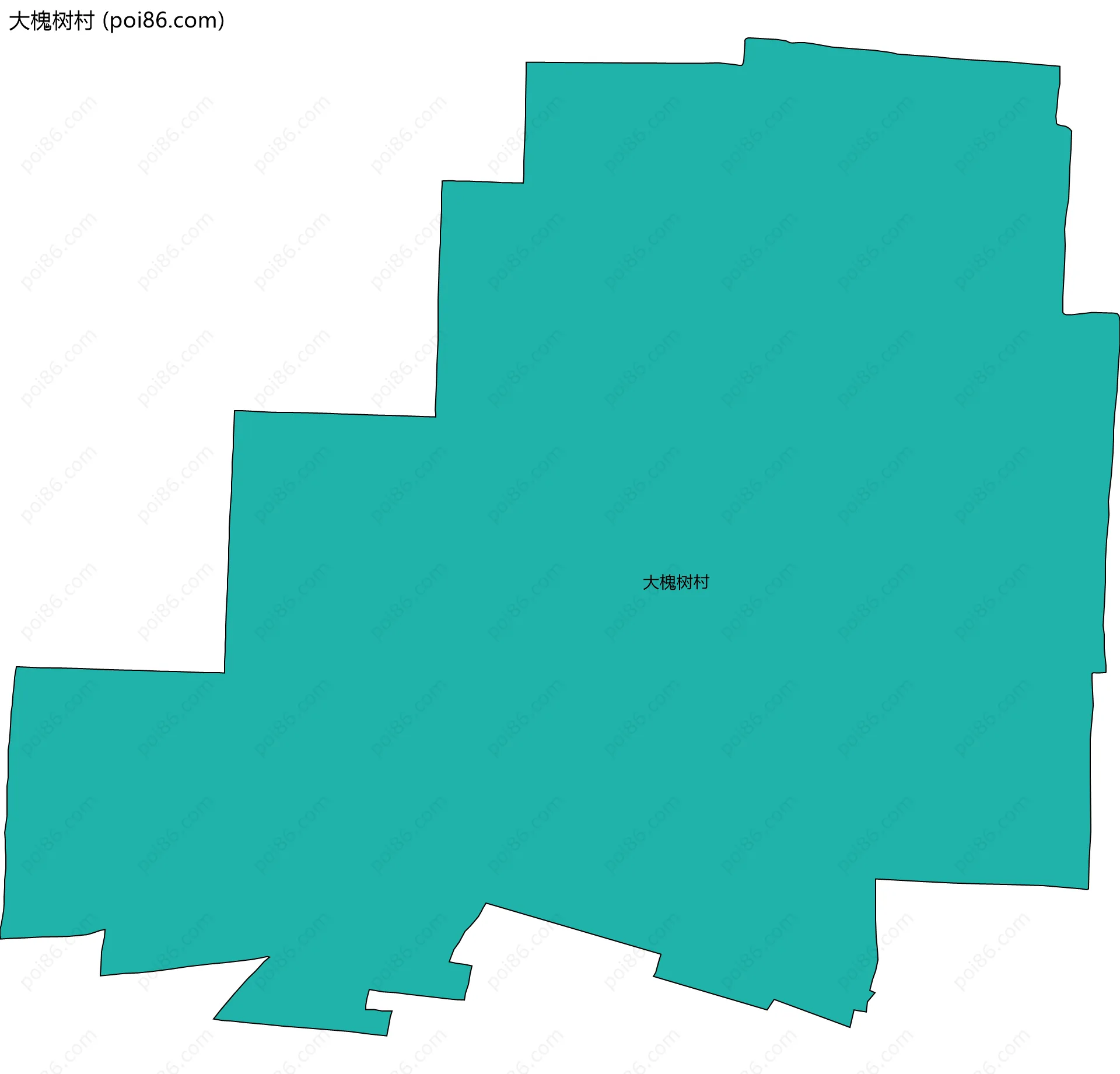大槐树村边界地图