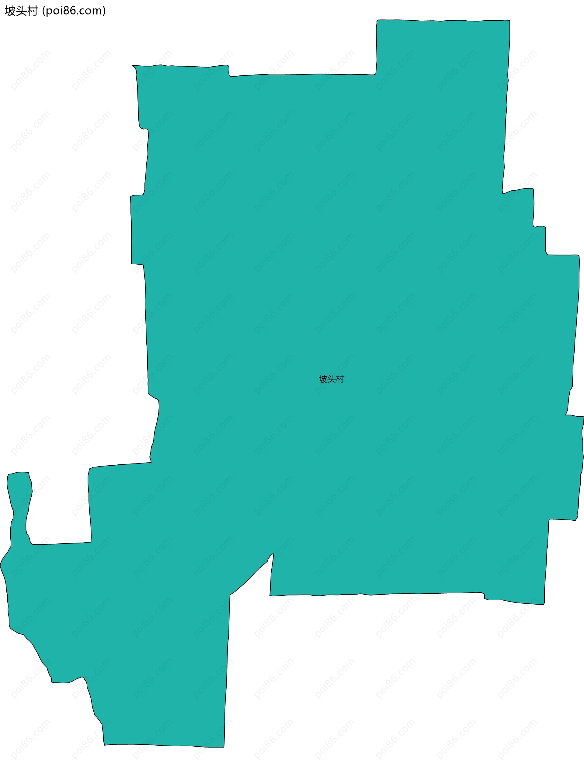 坡头村边界地图