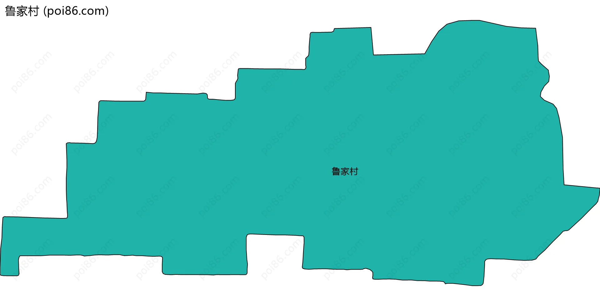 鲁家村边界地图