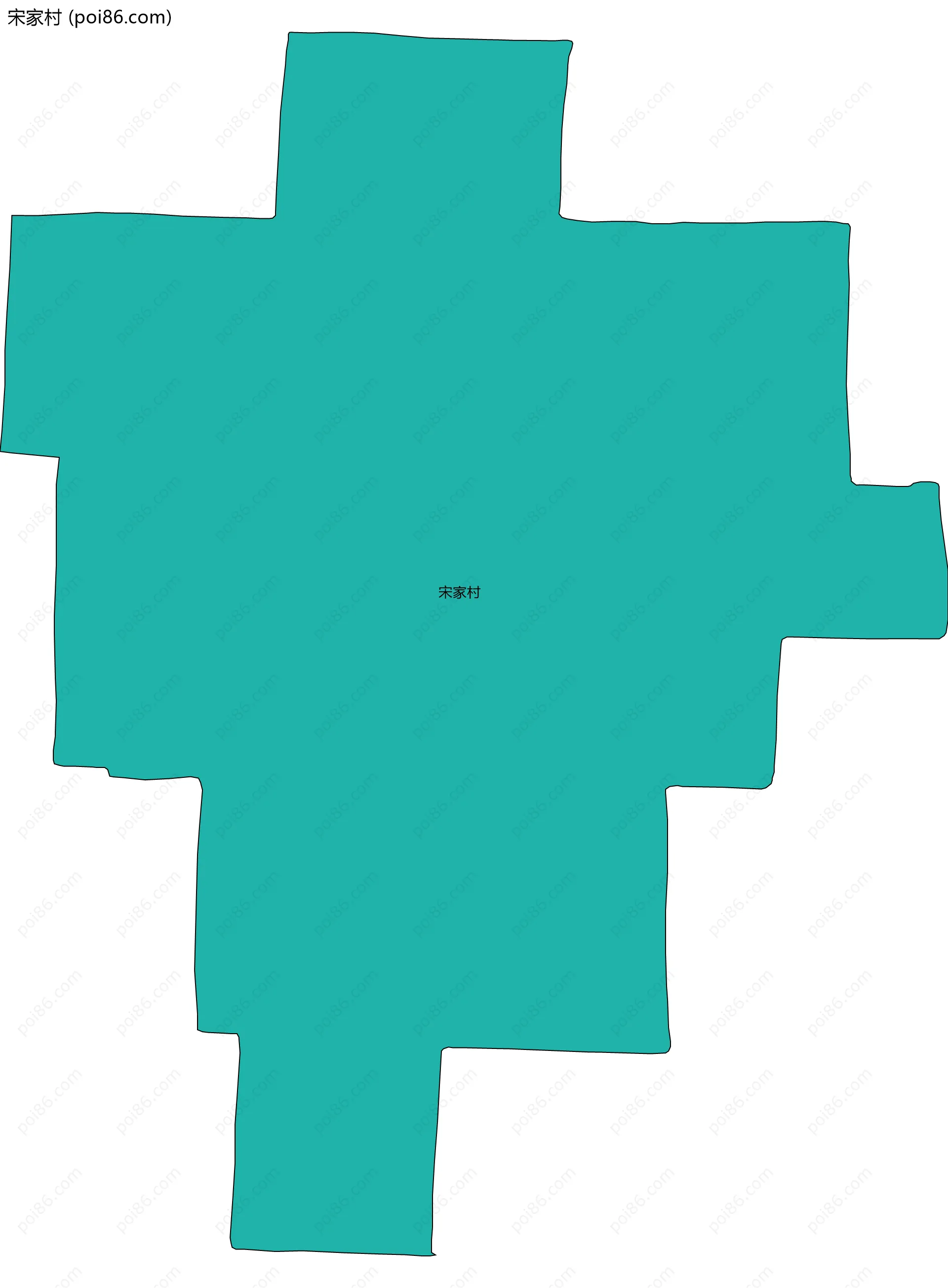 宋家村边界地图