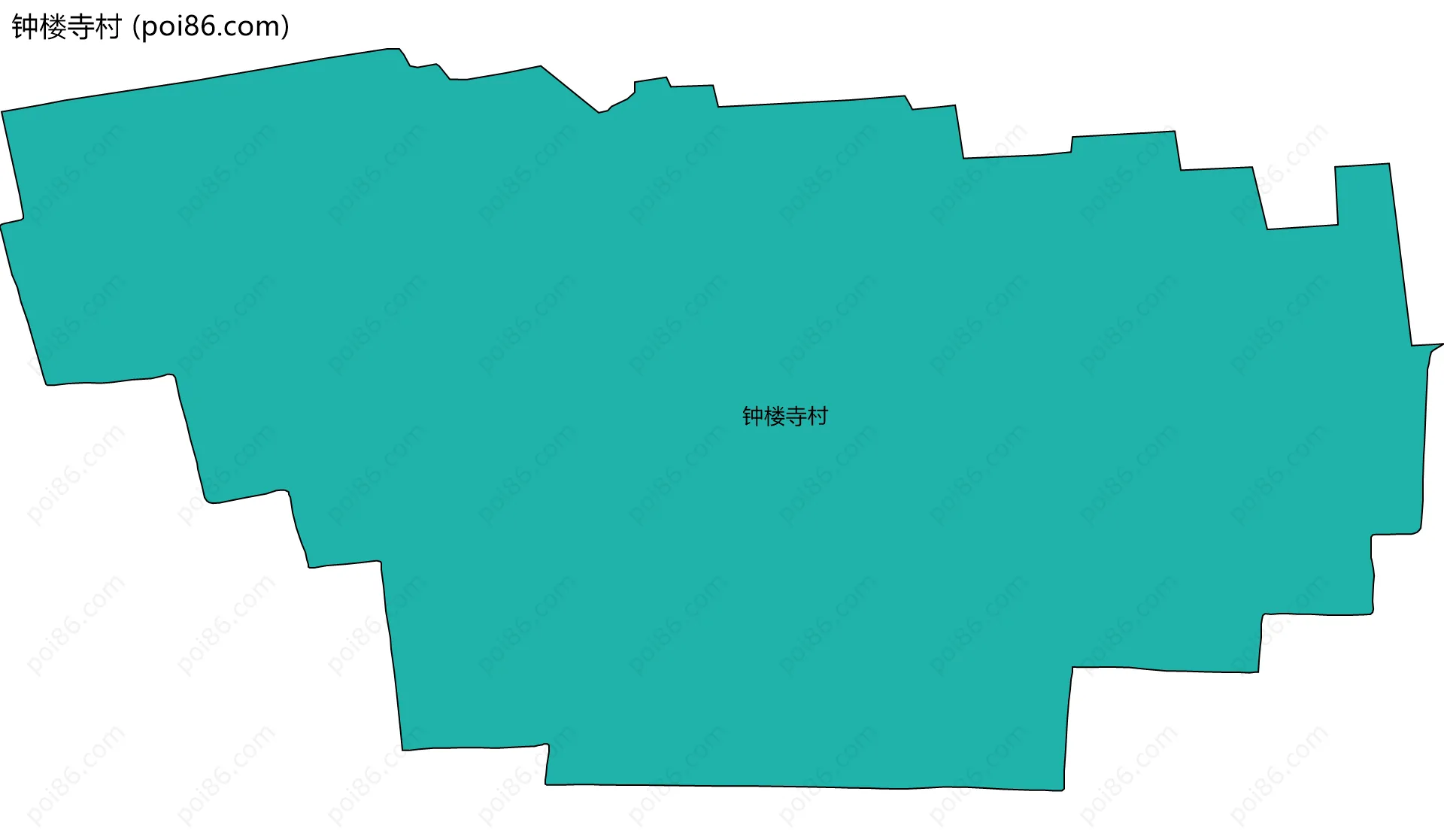 钟楼寺村边界地图