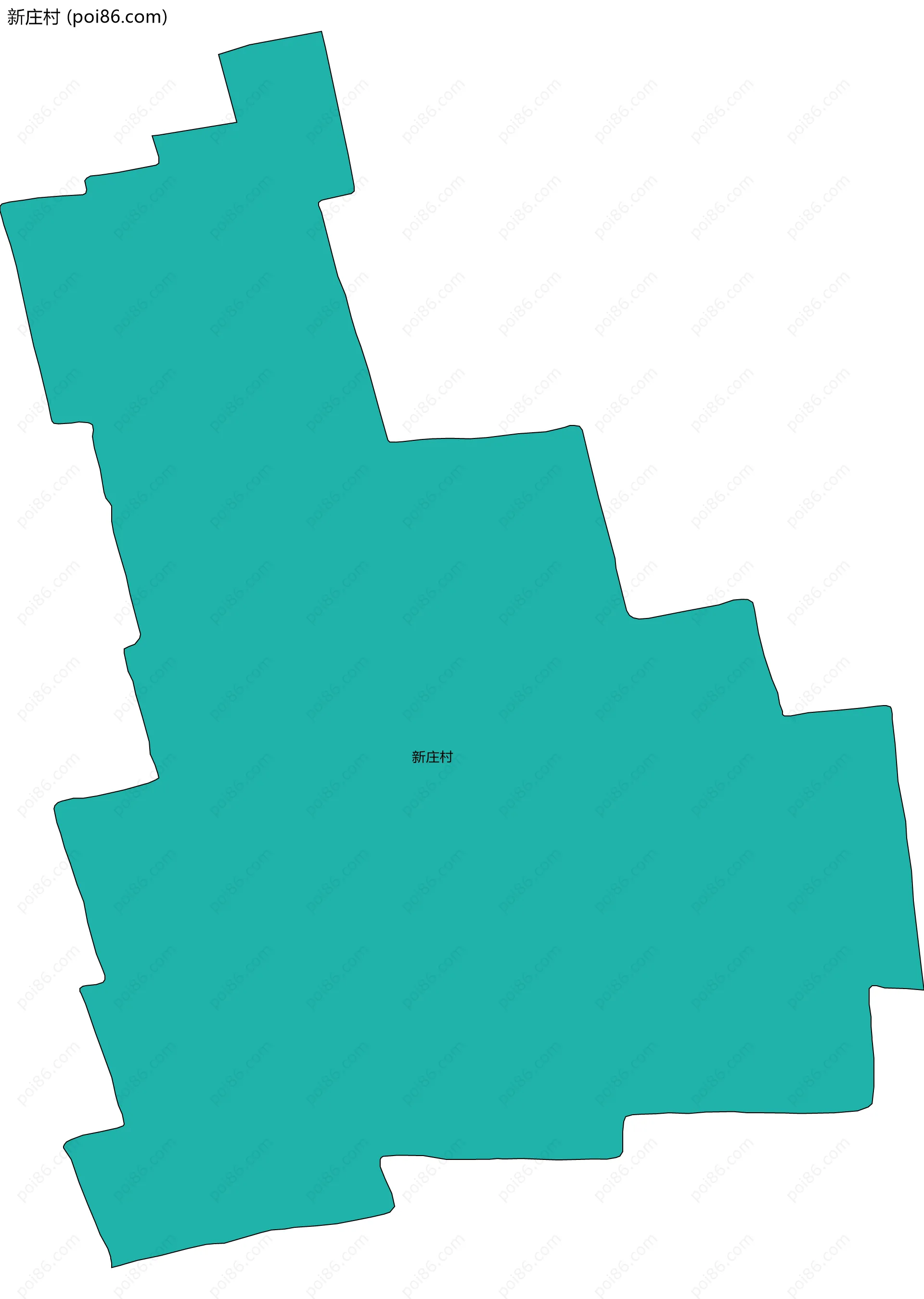 新庄村边界地图