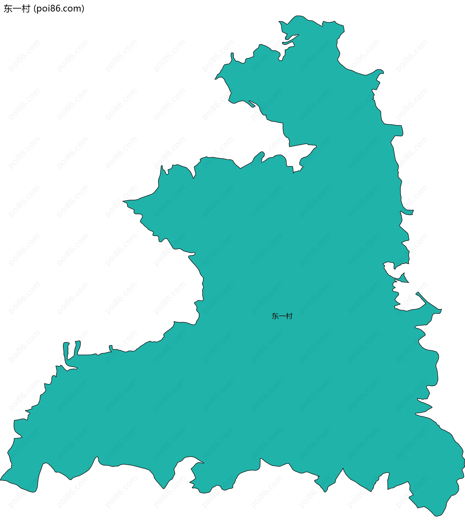 东一村边界地图