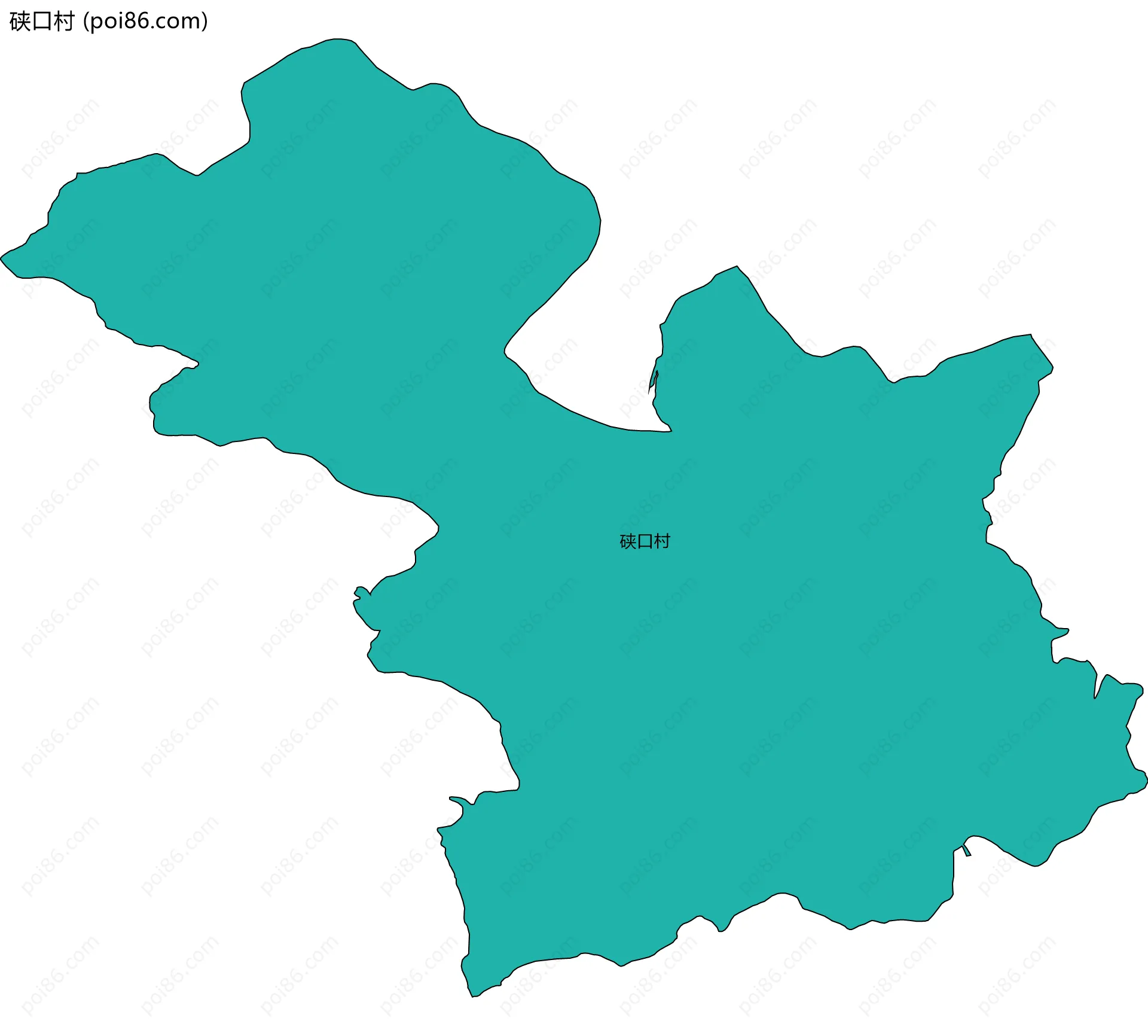 硖口村边界地图