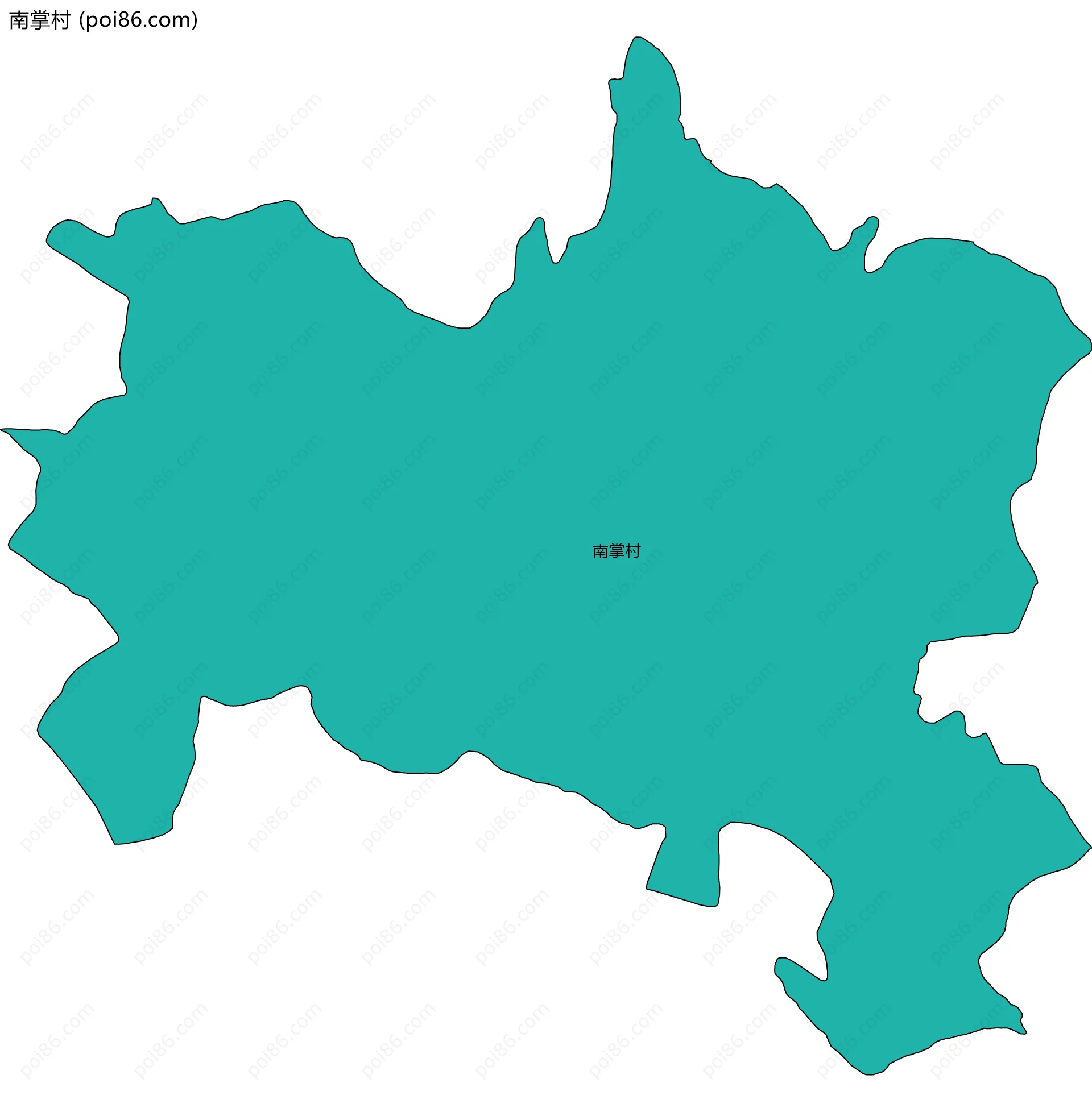 南掌村边界地图