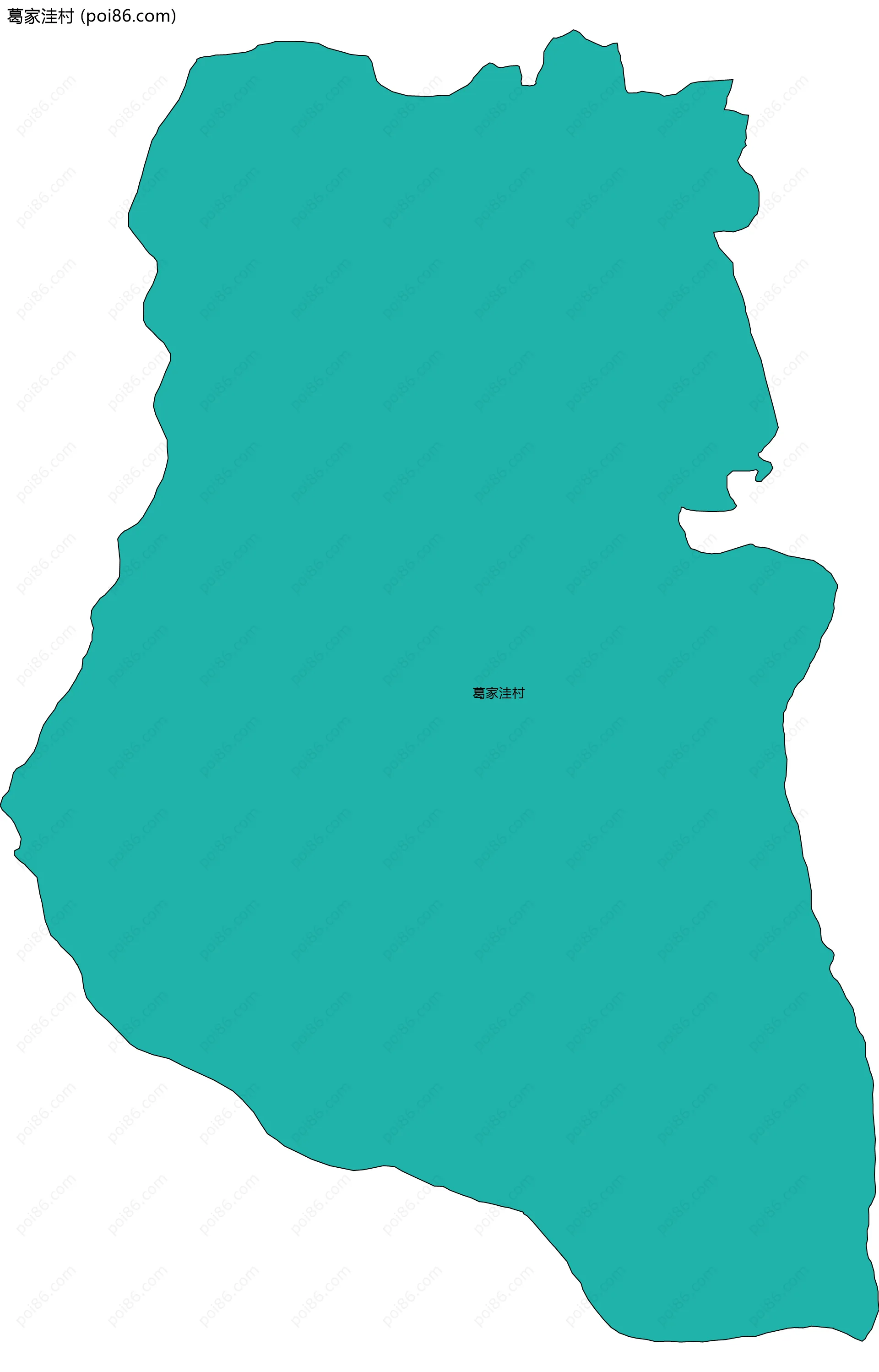 葛家洼村边界地图