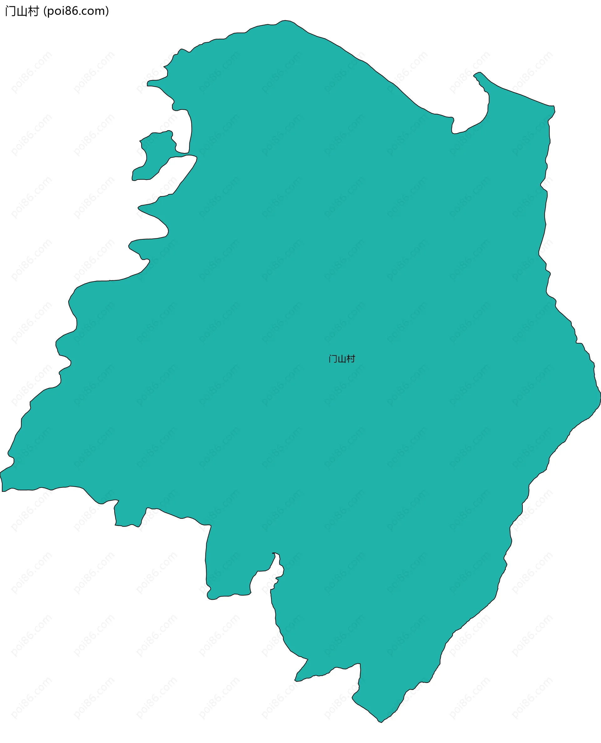 门山村边界地图