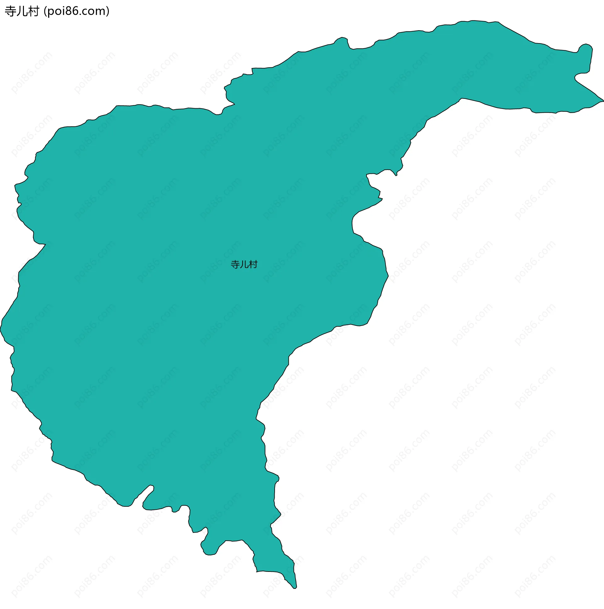 寺儿村边界地图