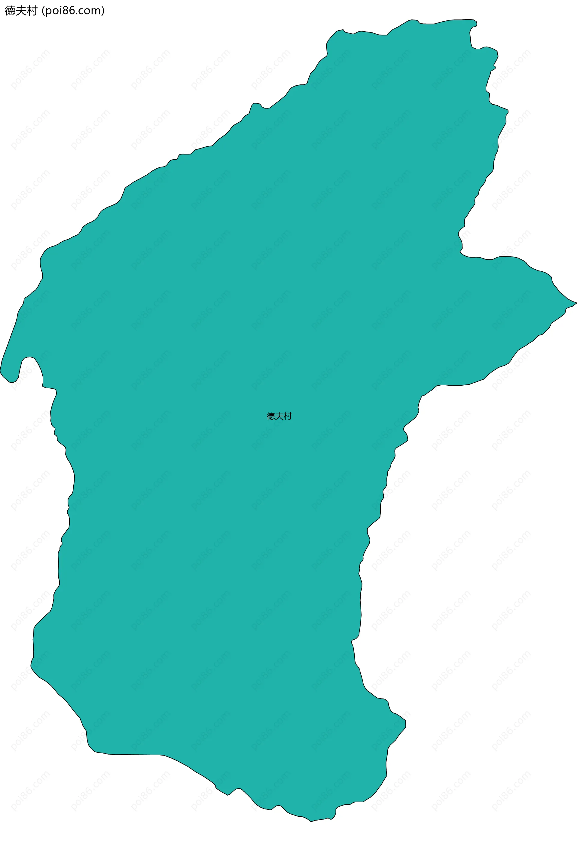 德夫村边界地图