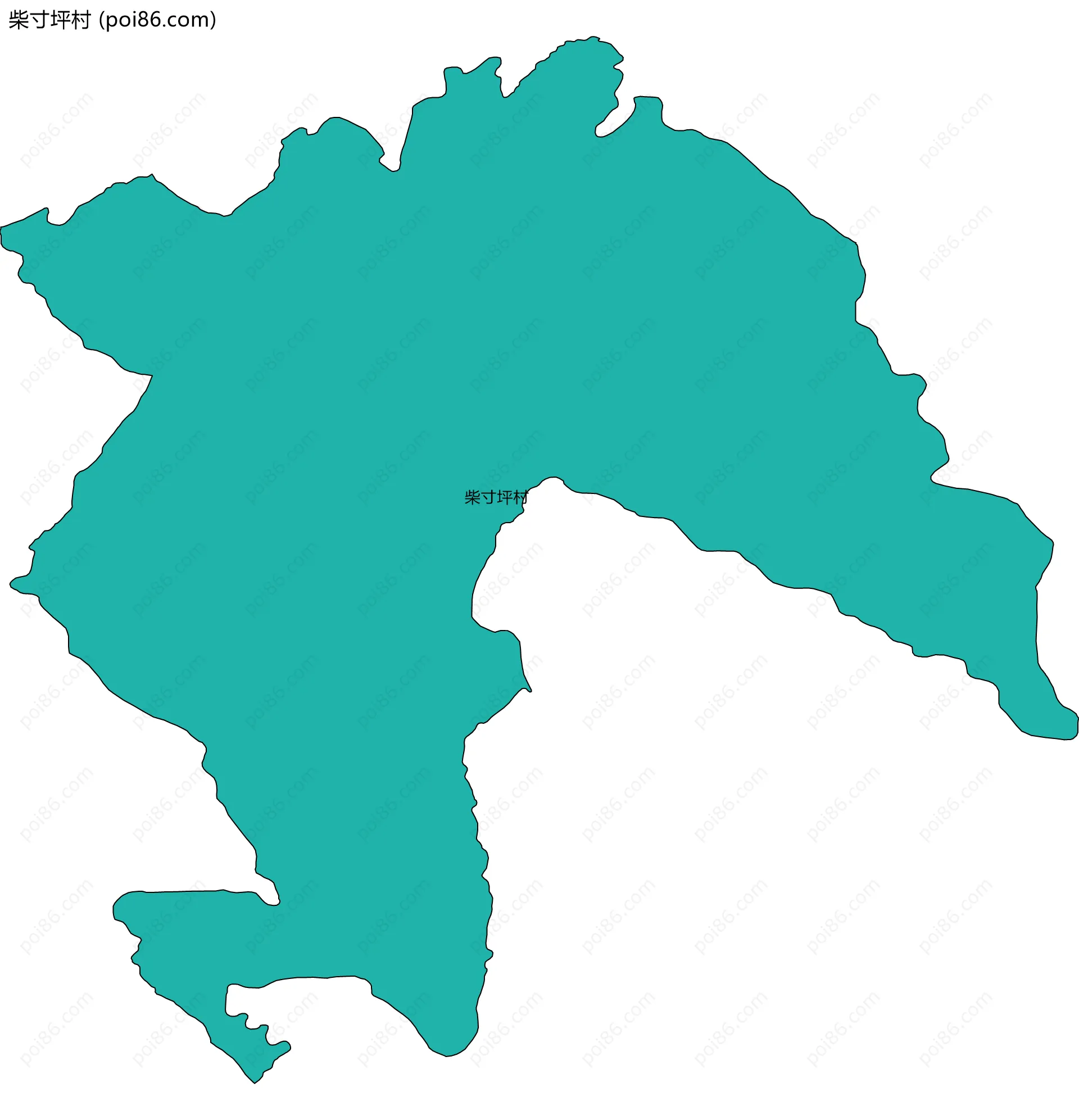 柴寸坪村边界地图