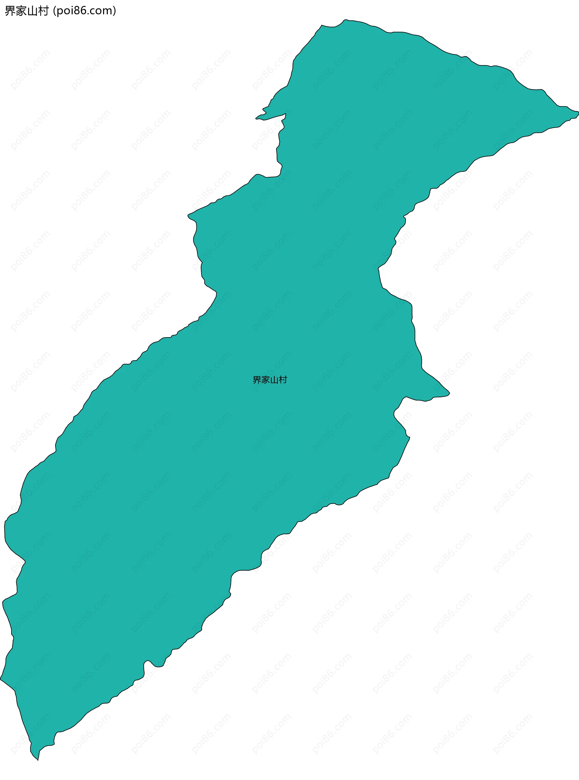 界家山村边界地图