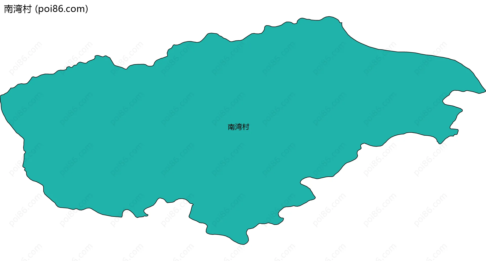 南湾村边界地图