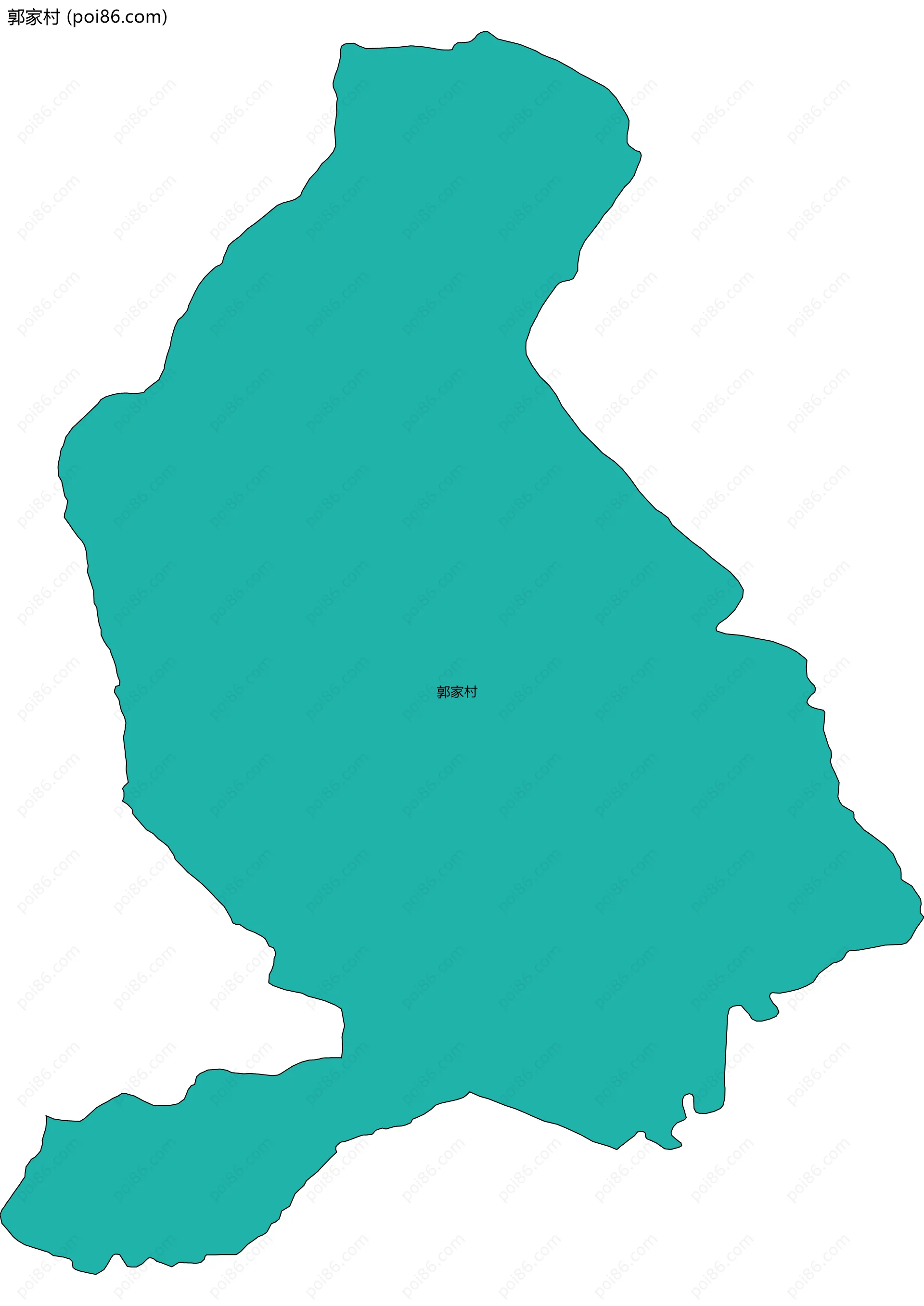 郭家村边界地图