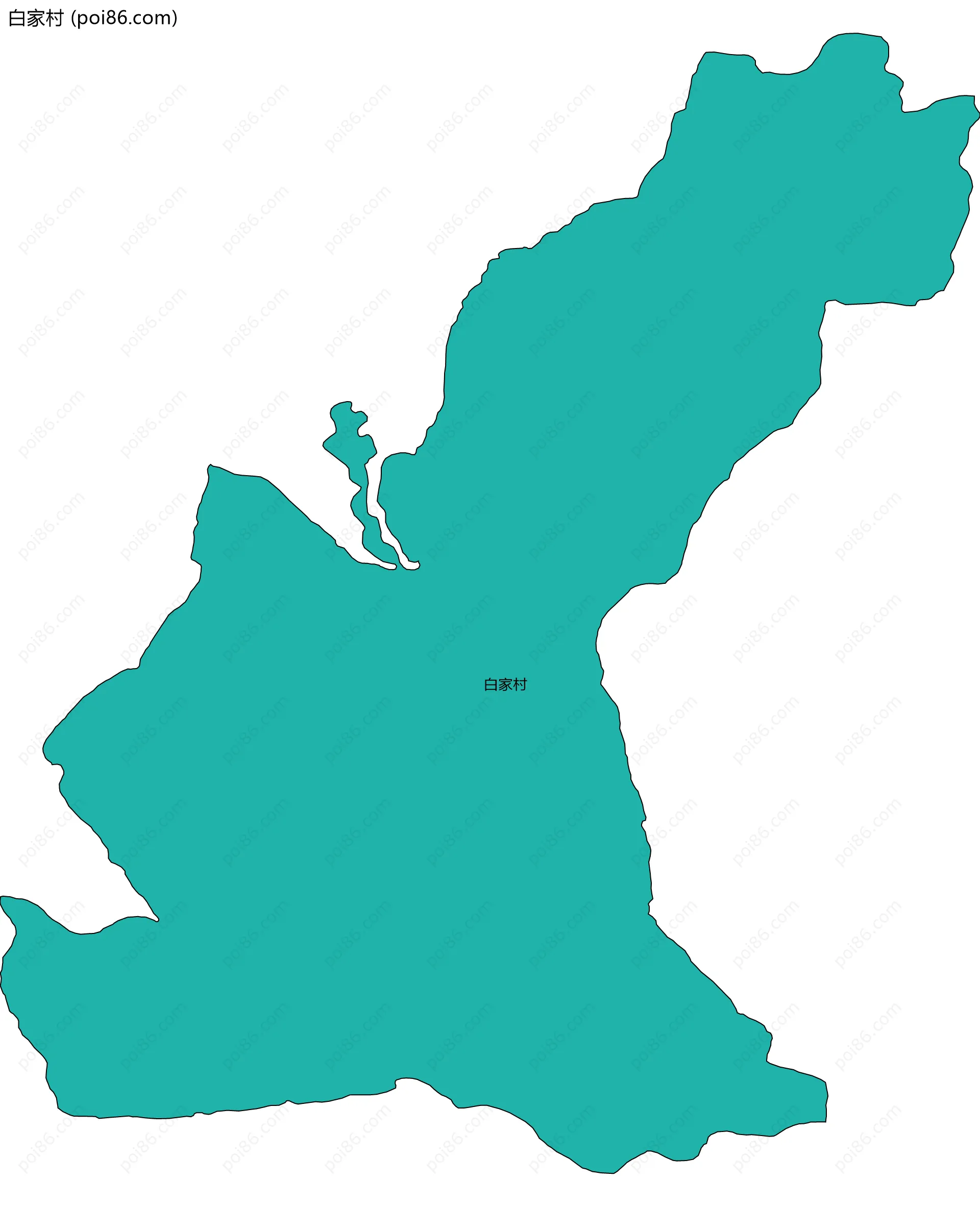 白家村边界地图