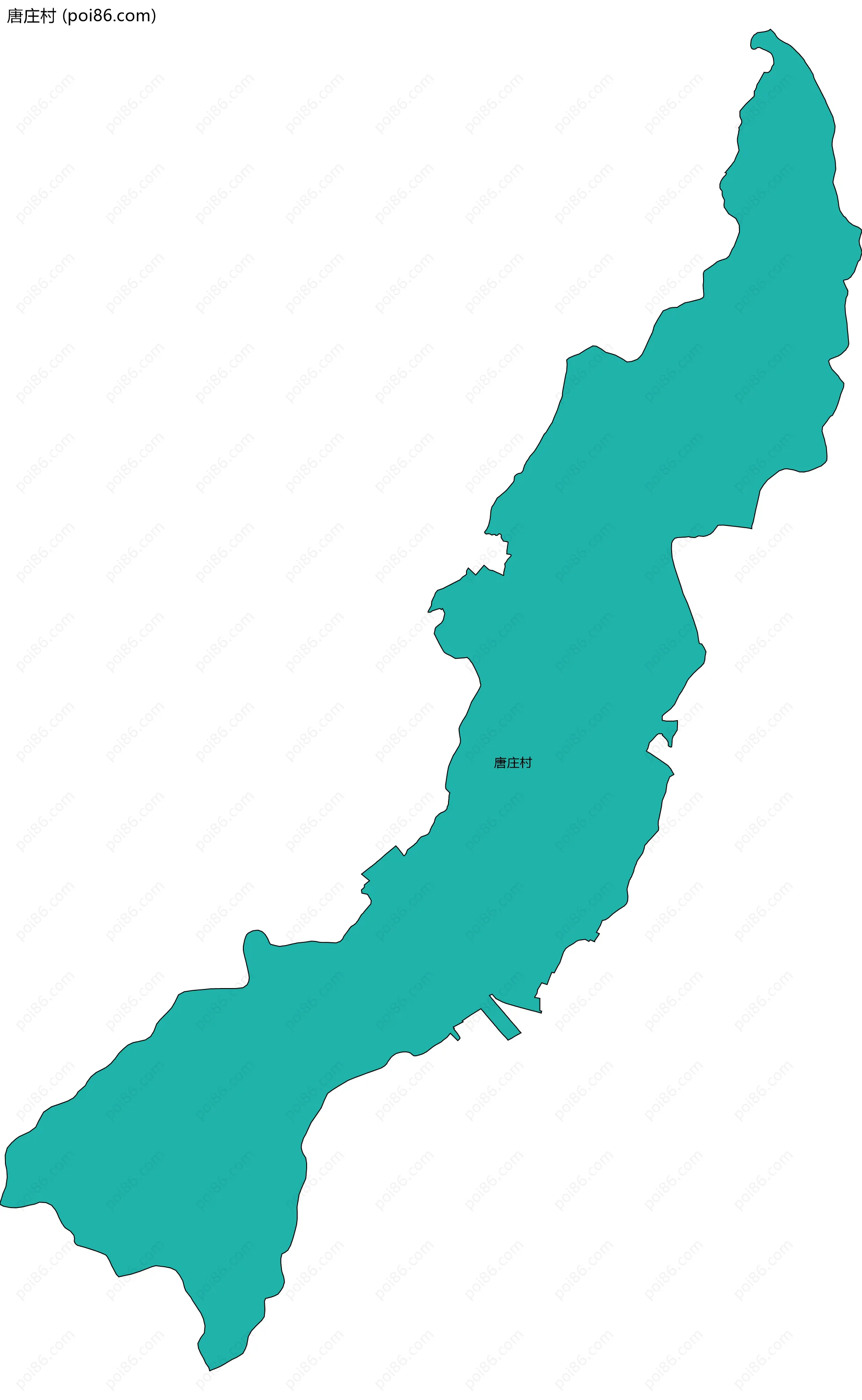 唐庄村边界地图