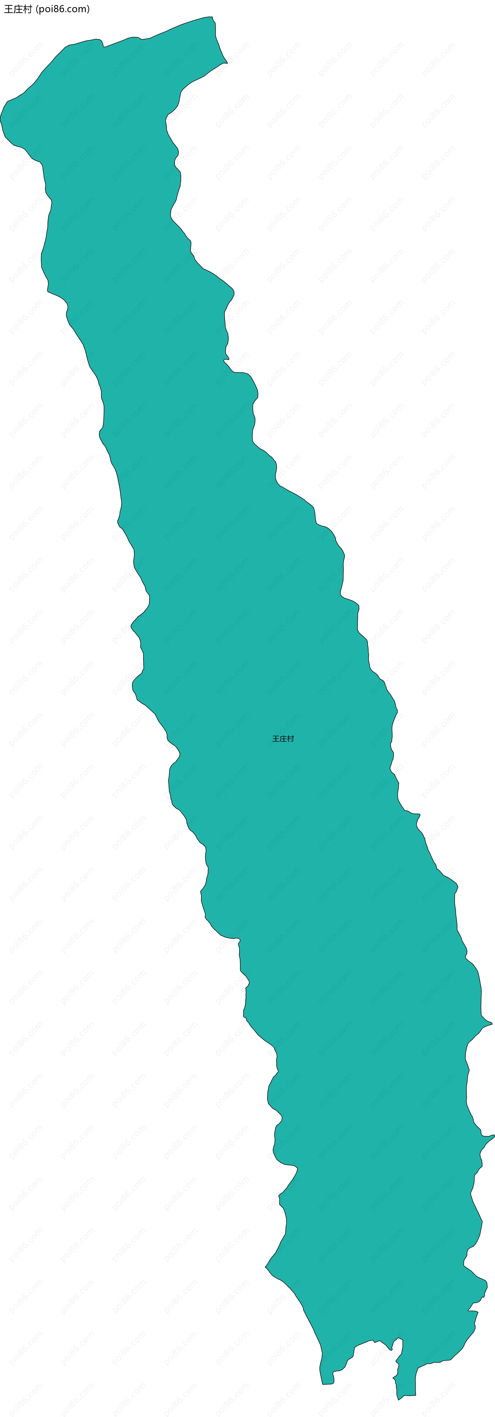 王庄村边界地图