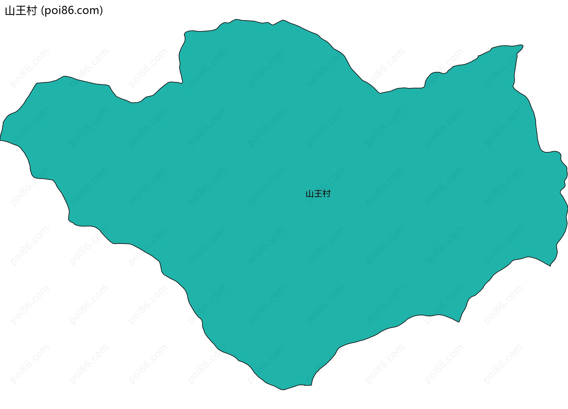山王村边界地图