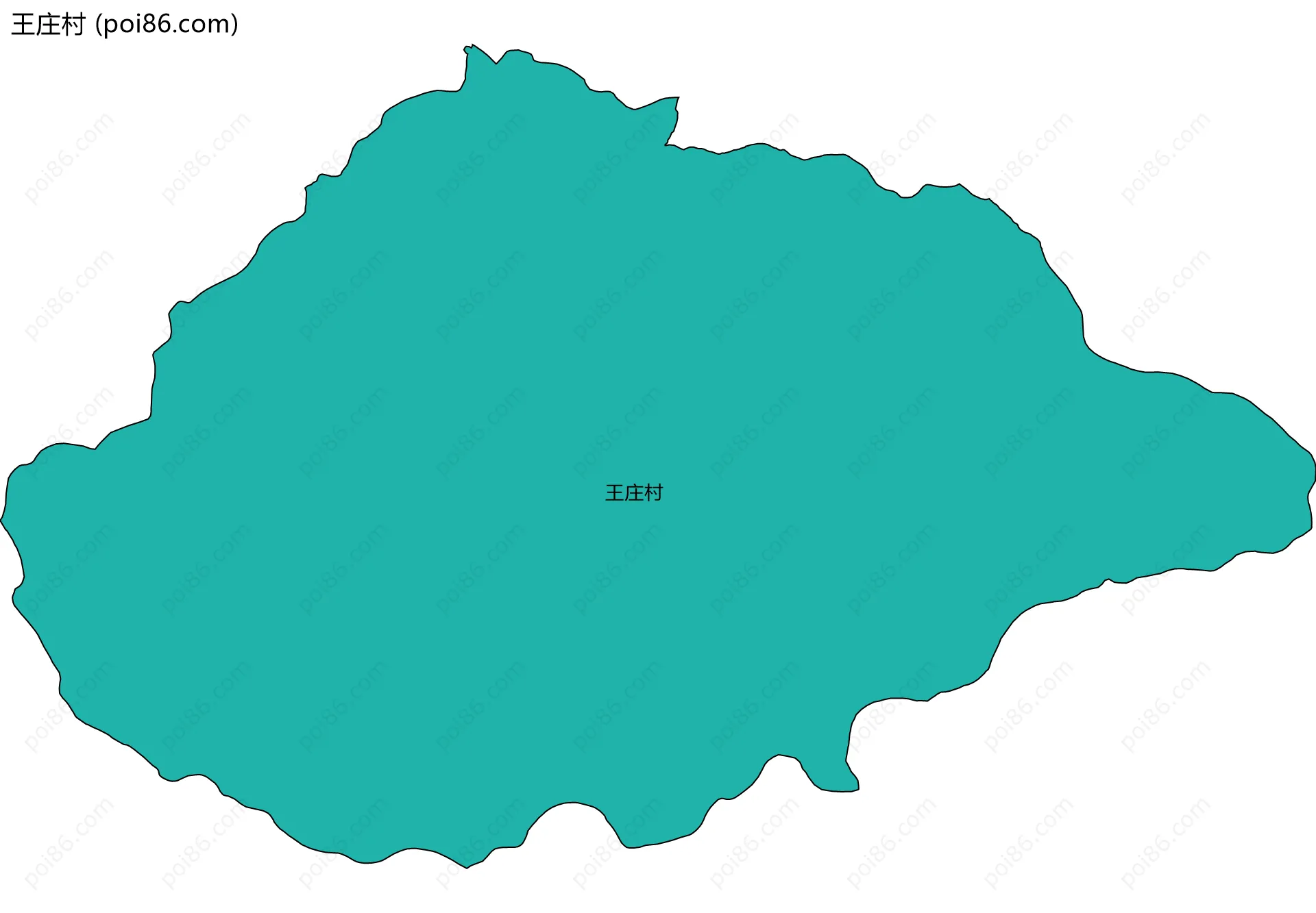 王庄村边界地图
