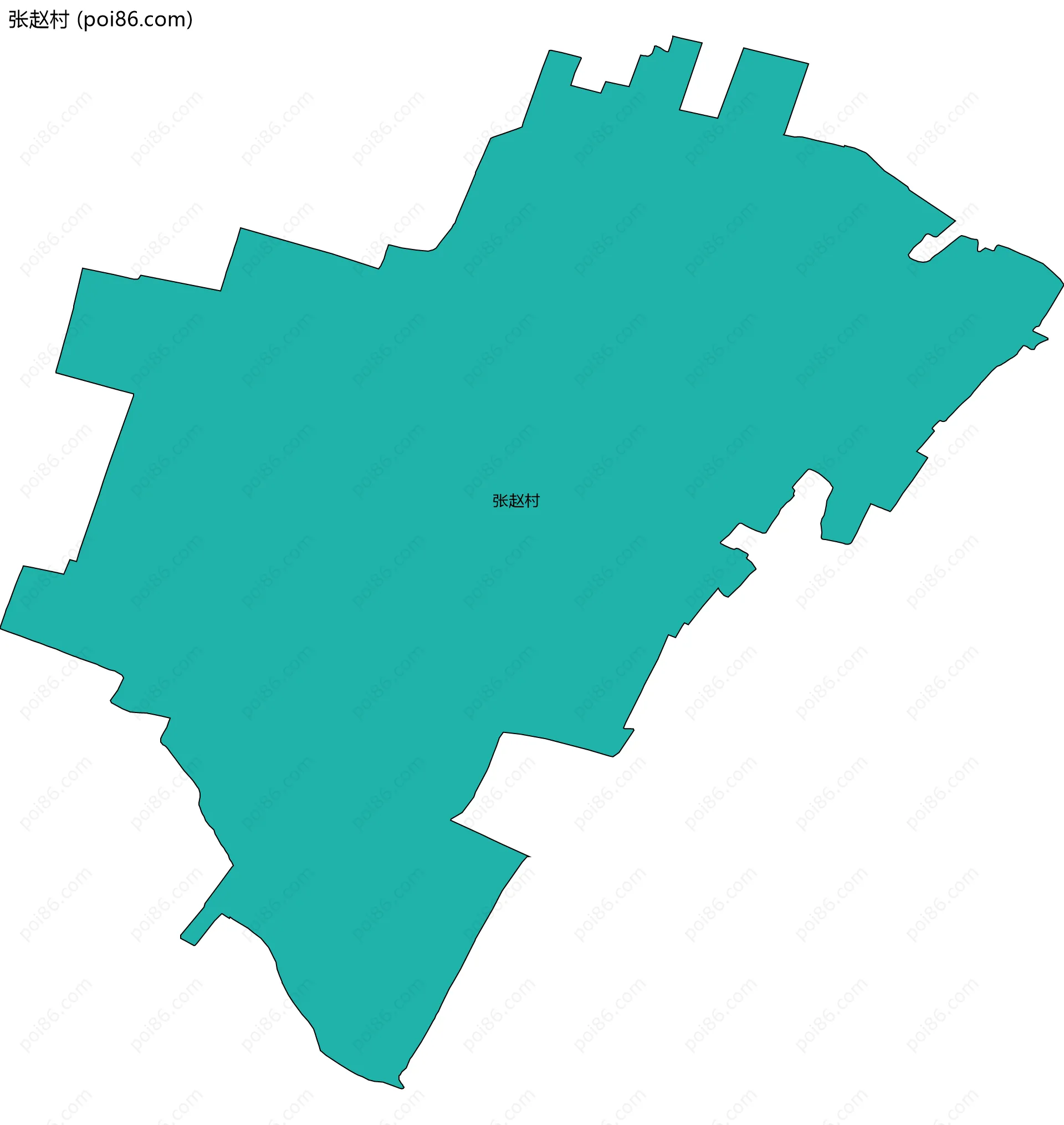 张赵村边界地图