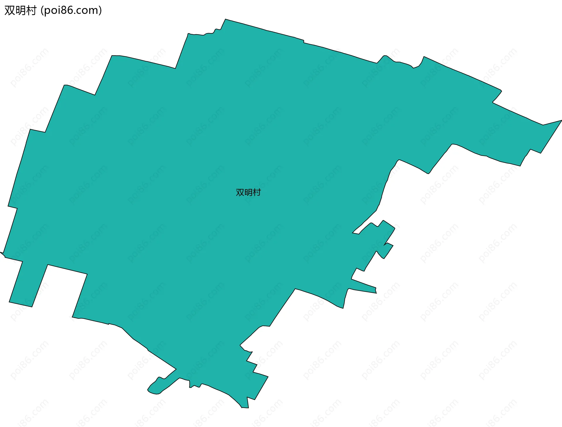 双明村边界地图